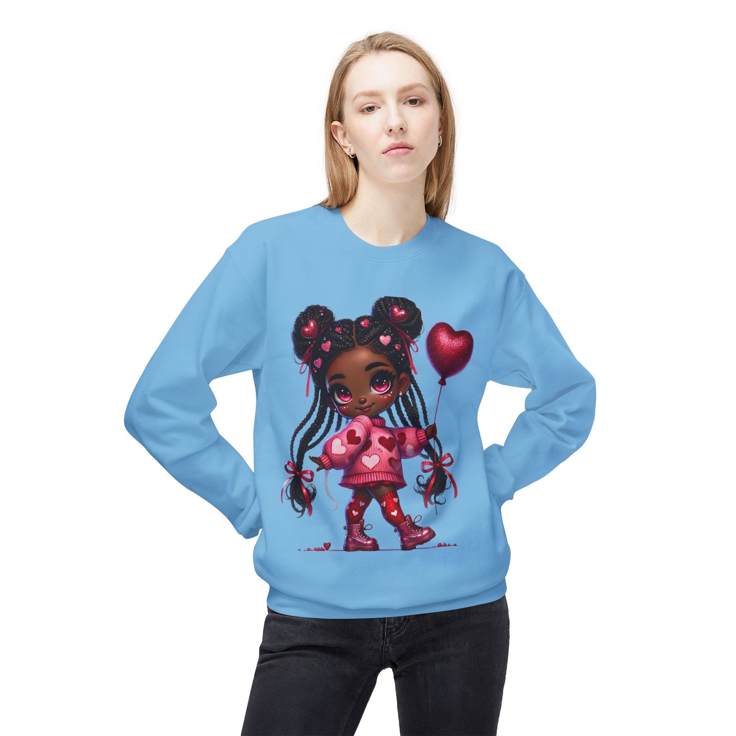 Valentines Unisex Midweight Softstyle Fleece Crewneck Sweatshirt