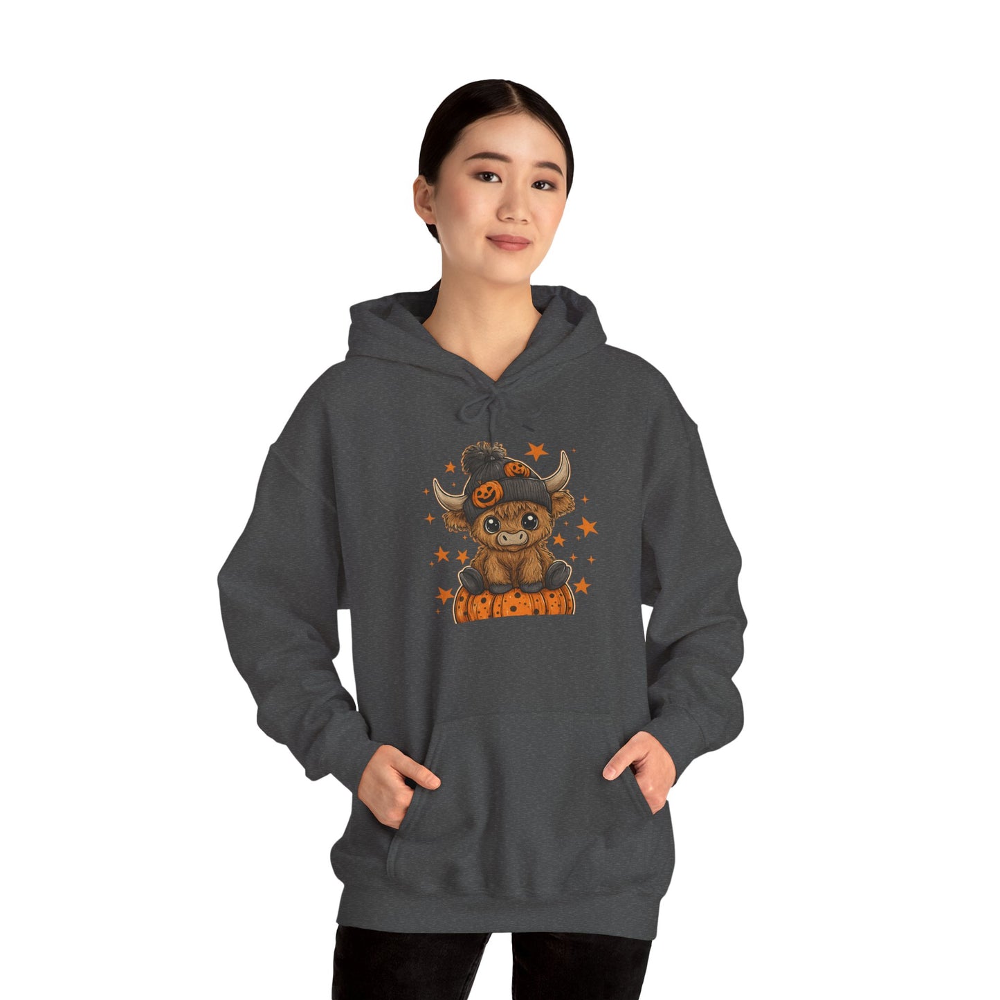 Cute Halloween Hoodie with Pumpkin Design, Fall Fashion, Costume Party Hoodie, Gift for Halloween Lovers, Unisex Fall Apparel