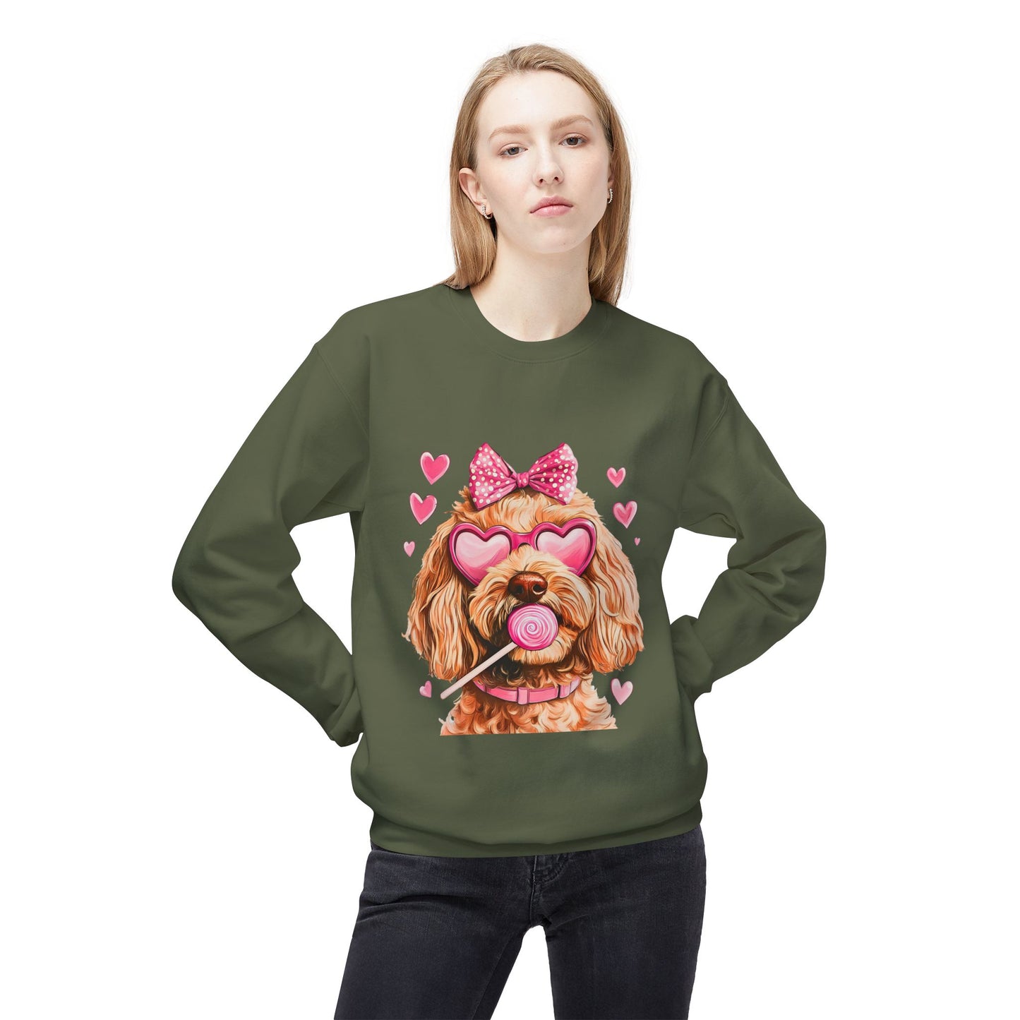 Valentines Unisex Midweight Softstyle Fleece Crewneck Sweatshirt