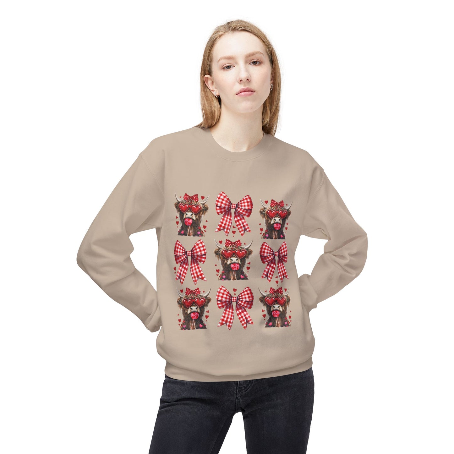 Valentines Unisex Midweight Softstyle Fleece Crewneck Sweatshirt