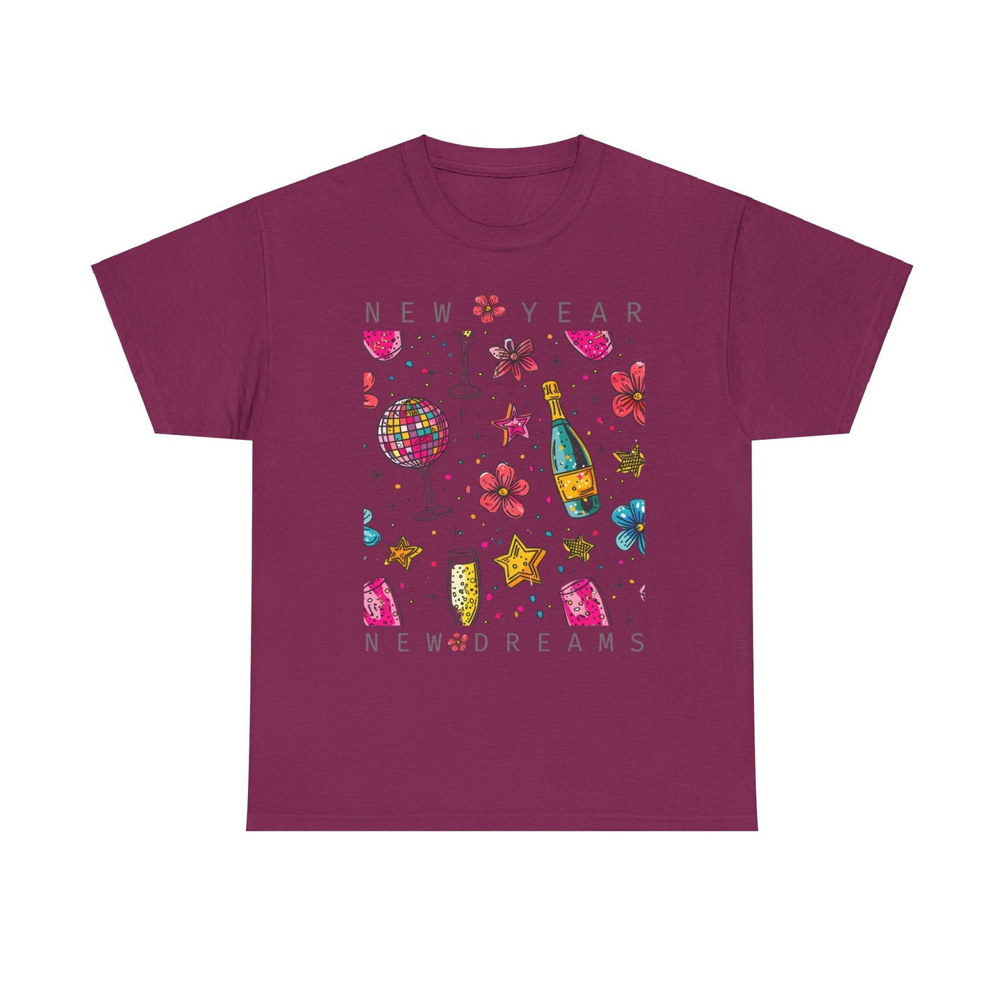 New Year Unisex Heavy Cotton Tee