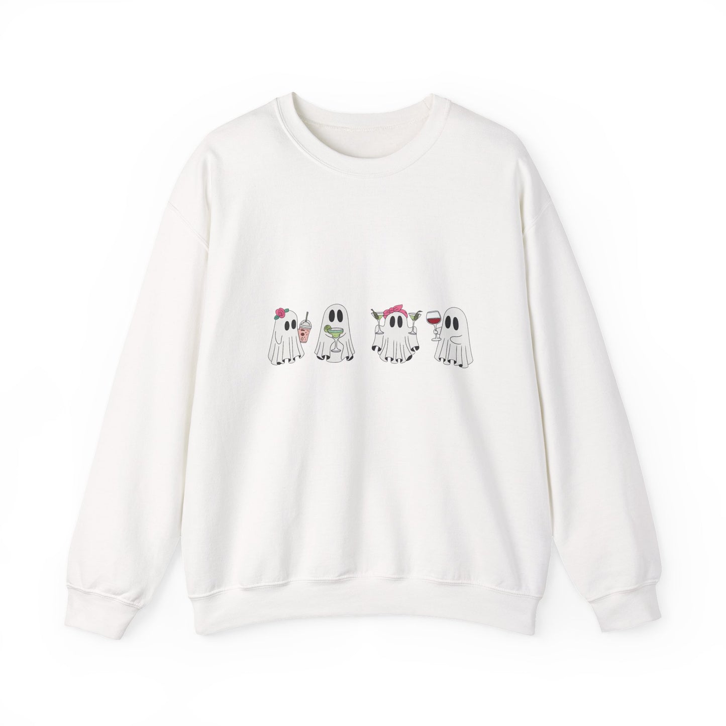 Ghostly Fun Unisex Sweatshirt - Cozy Halloween Apparel, Fall Fashion, Spooky Season Style, Gift for Ghost Lovers, Casual Comfort