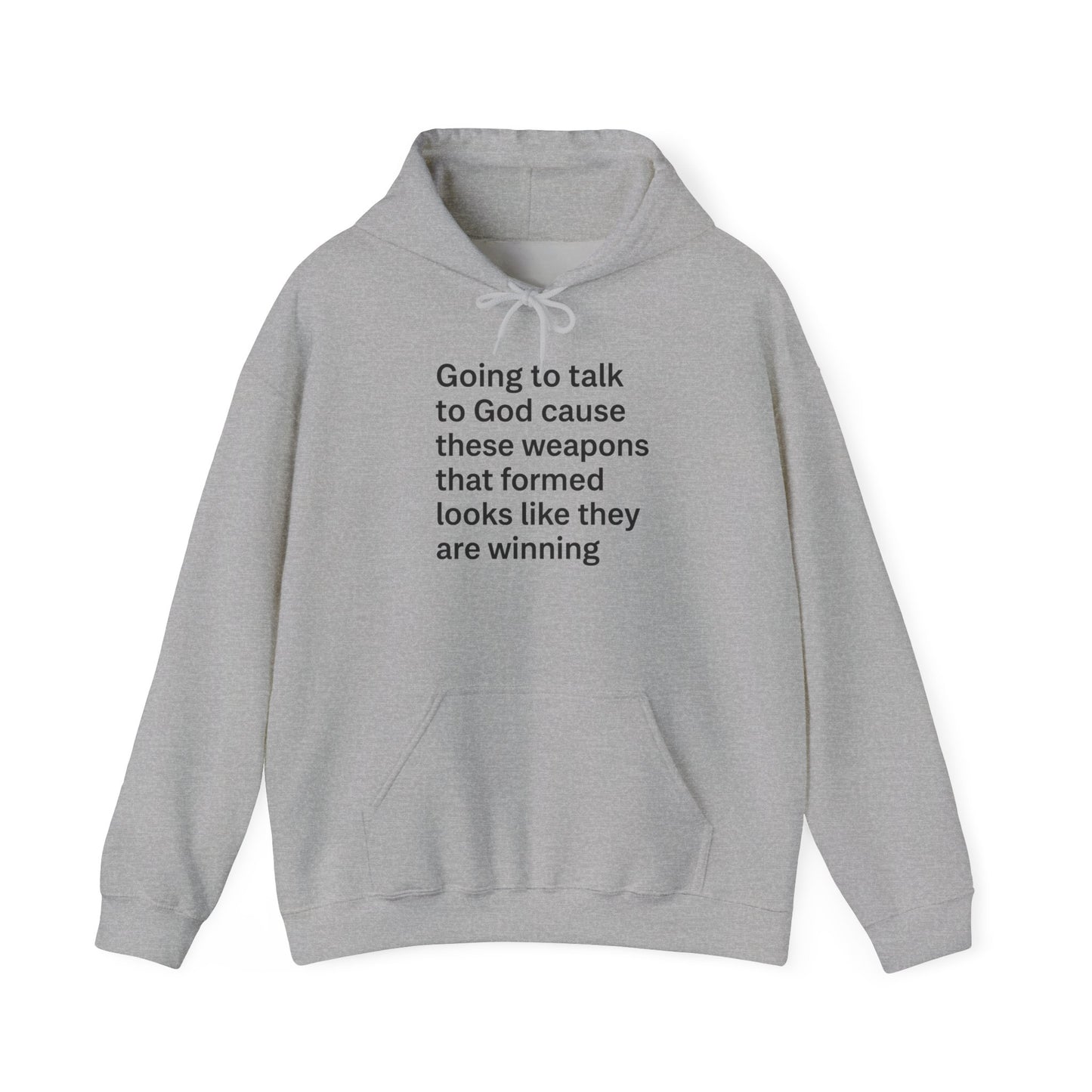 Faith-Inspired Hooded Sweatshirt - Inspirational Gift for Believers, Cozy Casual Wear, Winter Apparel, Church Events, Thoughtful Gifts