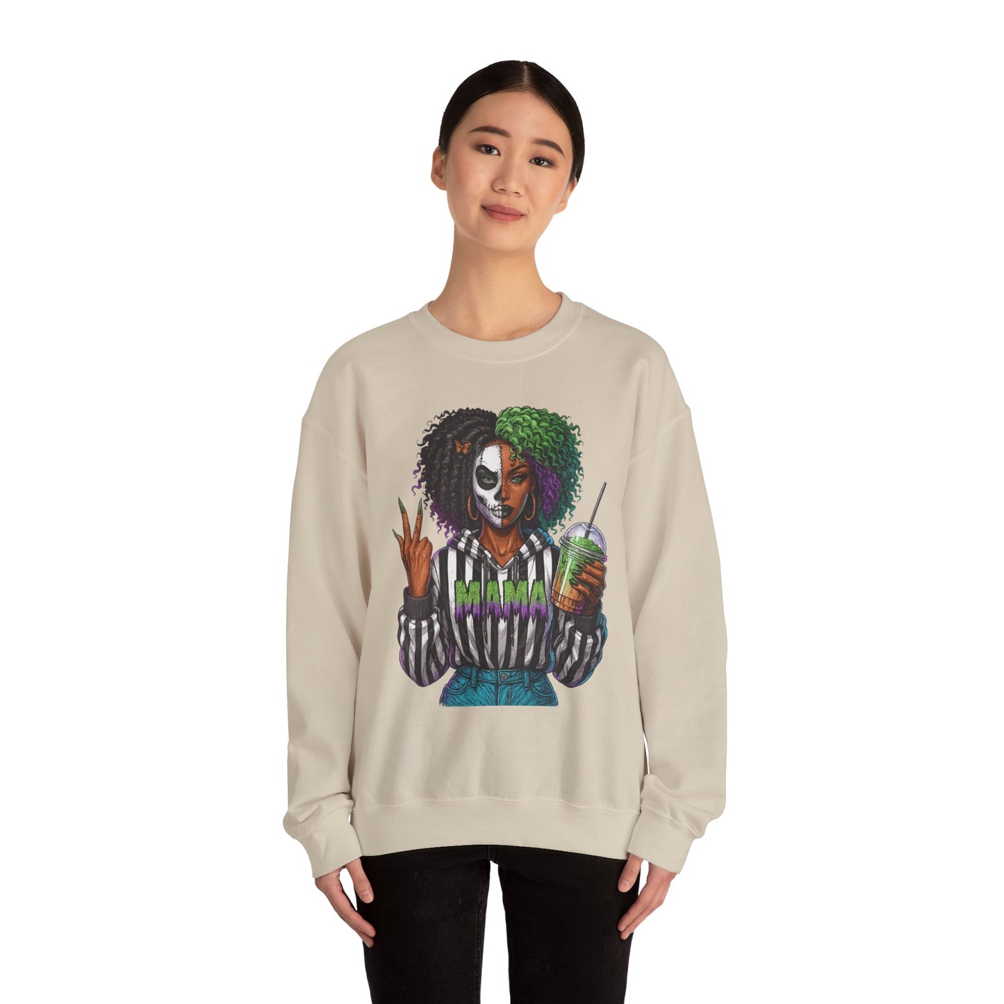 Vibrant Graphic Sweatshirt - Perfect for Creative Souls | Comfy Crewneck | Gift for Moms, Halloween, Trendy Outfits, Streetwear, Art Lovers