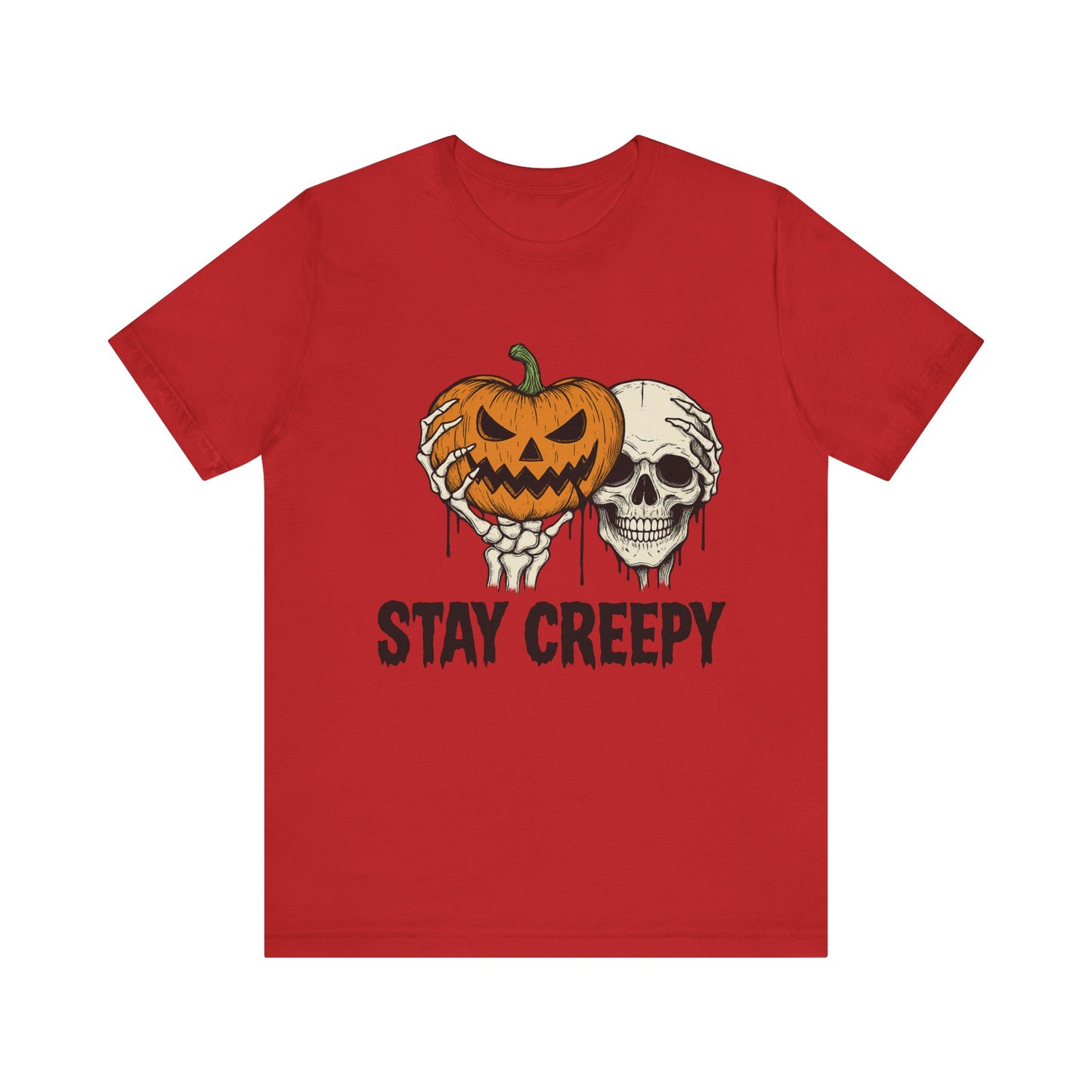 Halloween Graphic Tee - Stay Creepy Unisex Shirt, Fall Fashion, Spooky Halloween Apparel, Casual Wear, Gift for Halloween Lovers