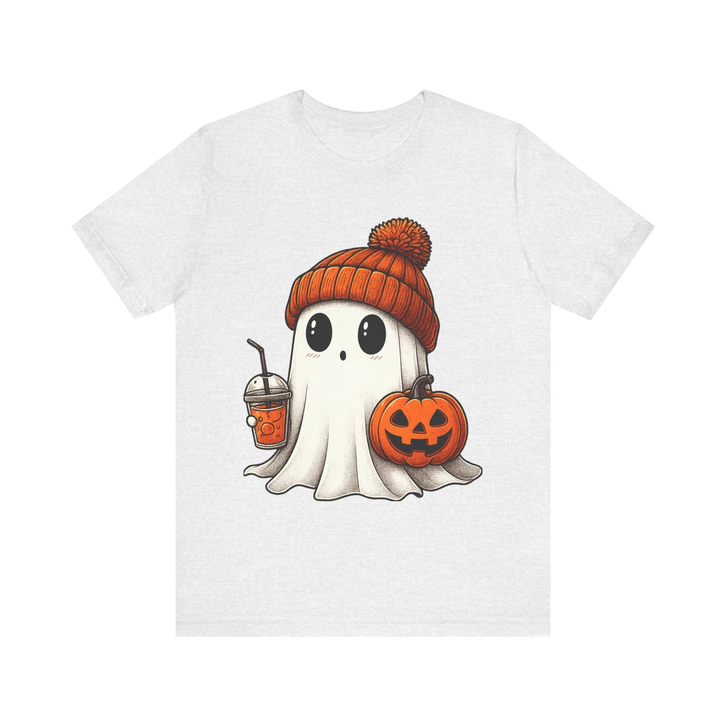 Halloween Ghost Unisex Tee, Spooky Shirt, Fall Fashion, Cute Ghost Shirt, Halloween Costume, Trick or Treat T-Shirt