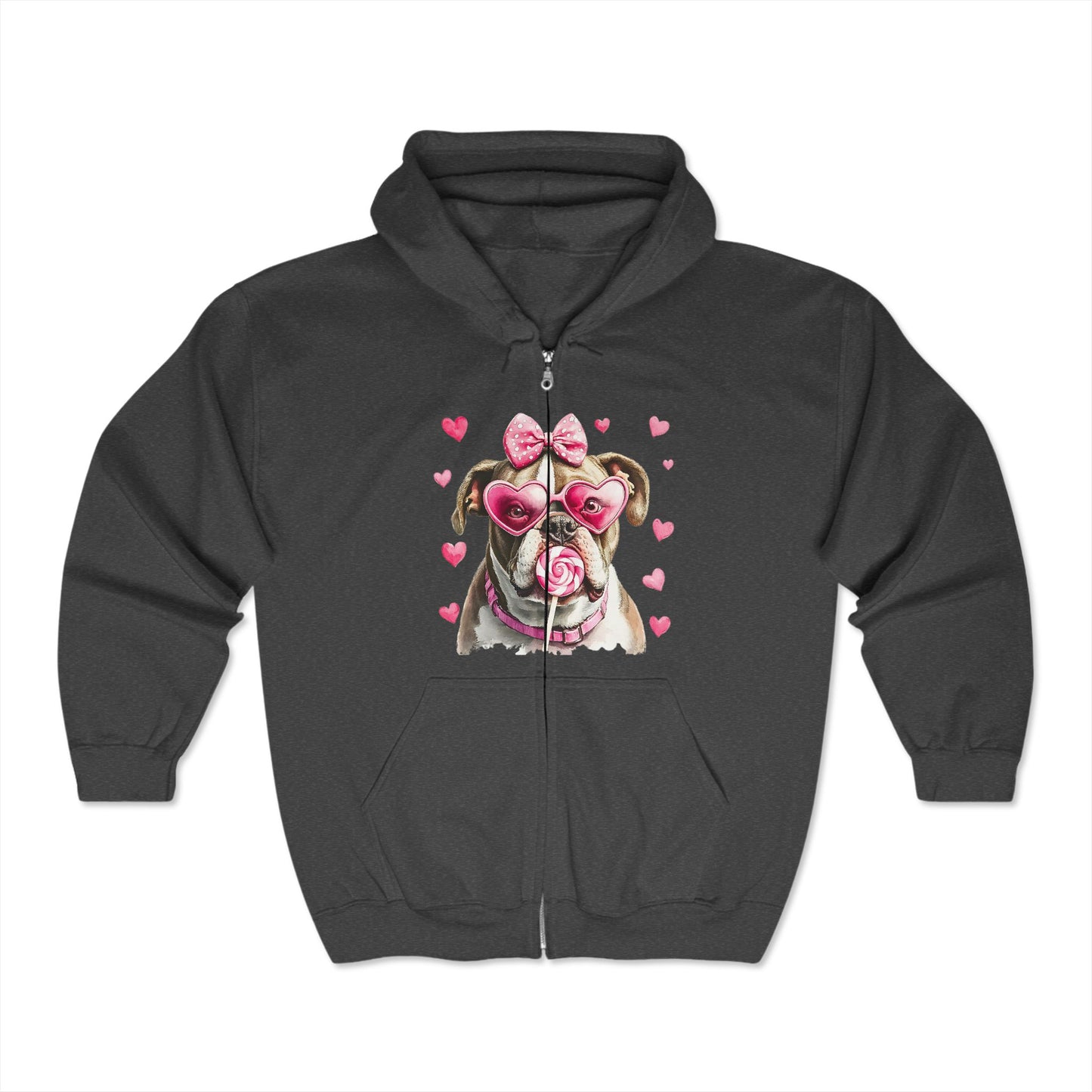 Valentines Unisex Heavy Blend™ Full Zip Hooded Sweatshirt