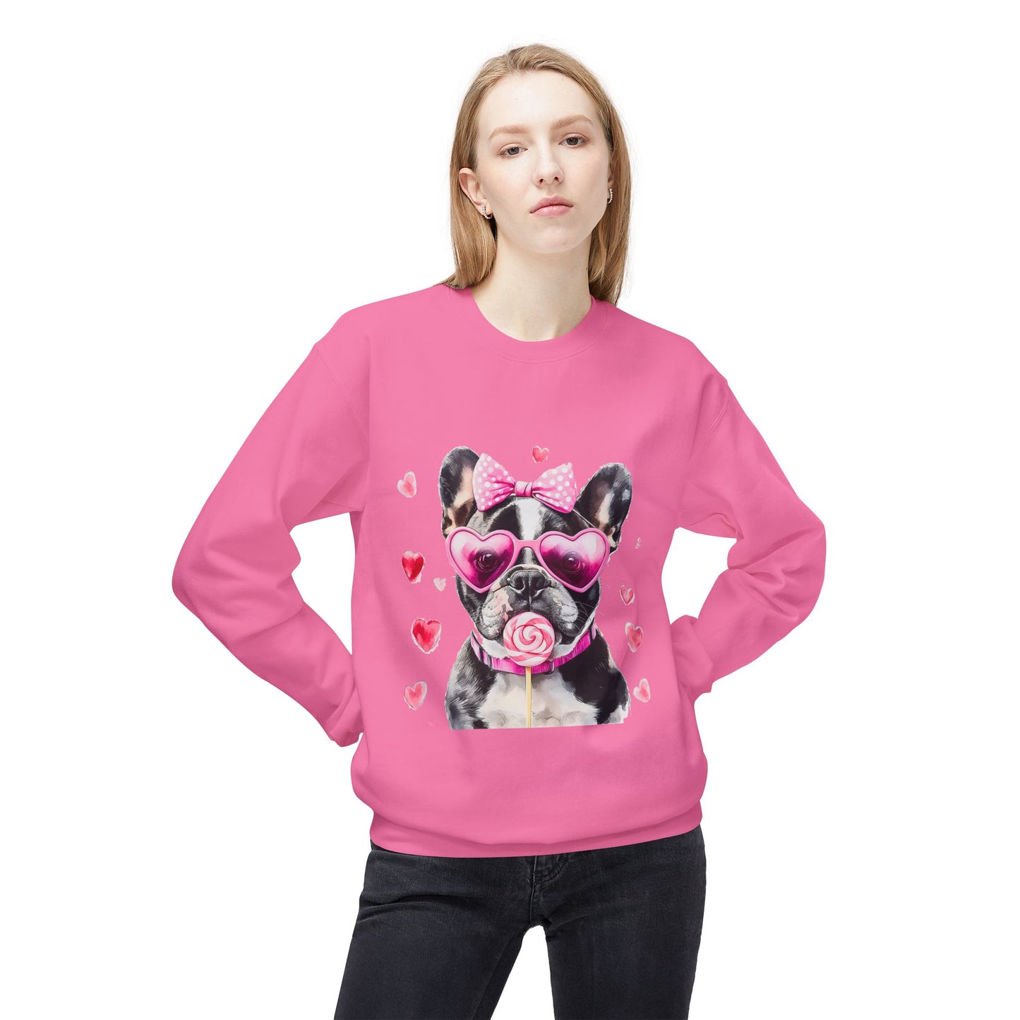 Valentines Unisex Midweight Softstyle Fleece Crewneck Sweatshirt