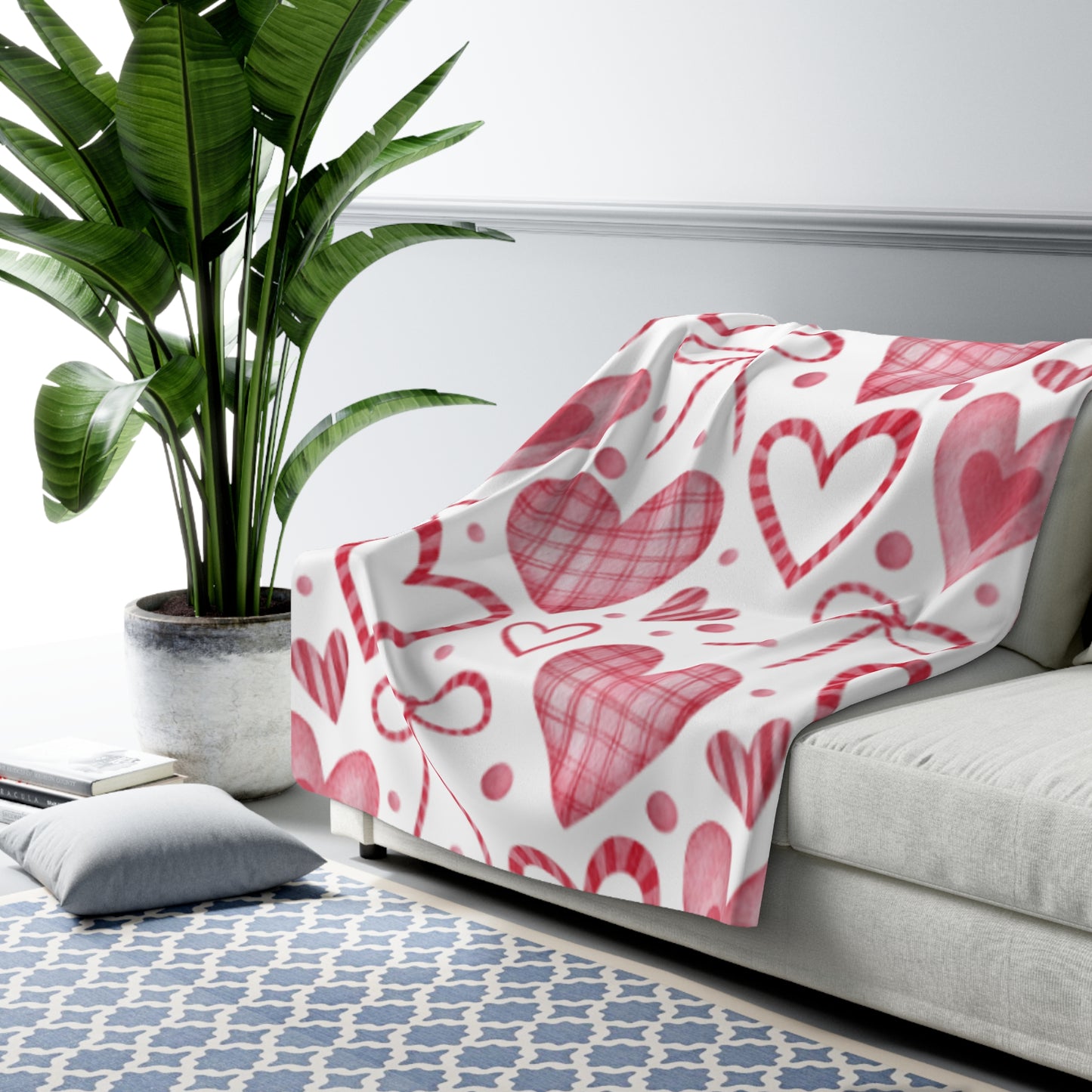Valentines Sherpa Fleece Blanket