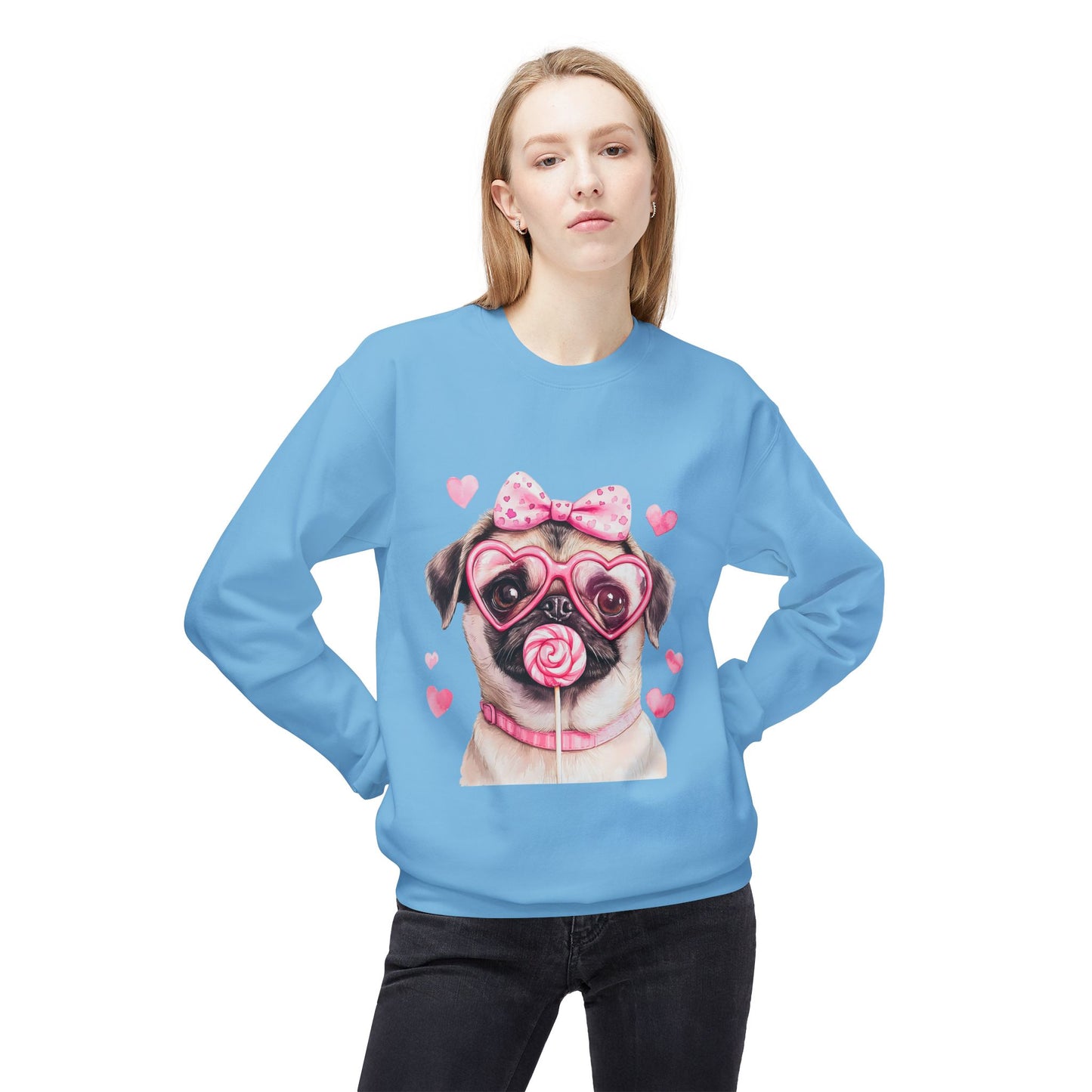 Valentines Unisex Midweight Softstyle Fleece Crewneck Sweatshirt