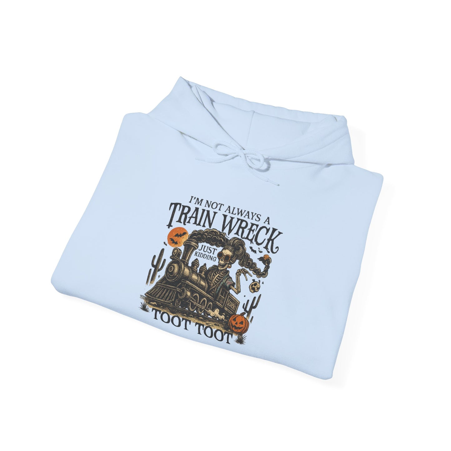 Halloween Train Toot Toot Hoodie, Cozy hoodie , Unisex Pullover, Perfect Fall Gift, Spooky Season Apparel, Halloween Costume Alternative