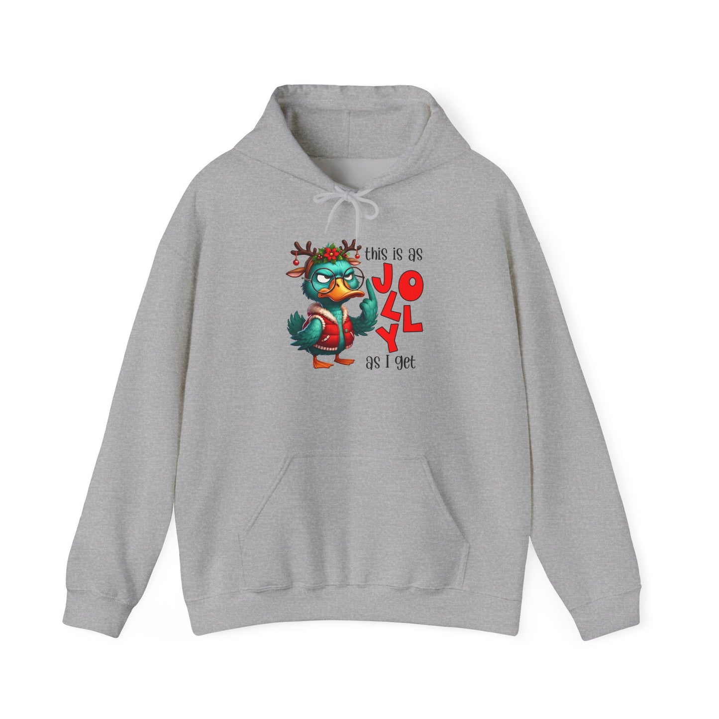 Jolly Holiday Hoodie - Unisex Heavy Blend™ Hoodie, Christmas Gift, Cozy Hoodie, Funny Hoodie, Winter Apparel, Holiday Fashion