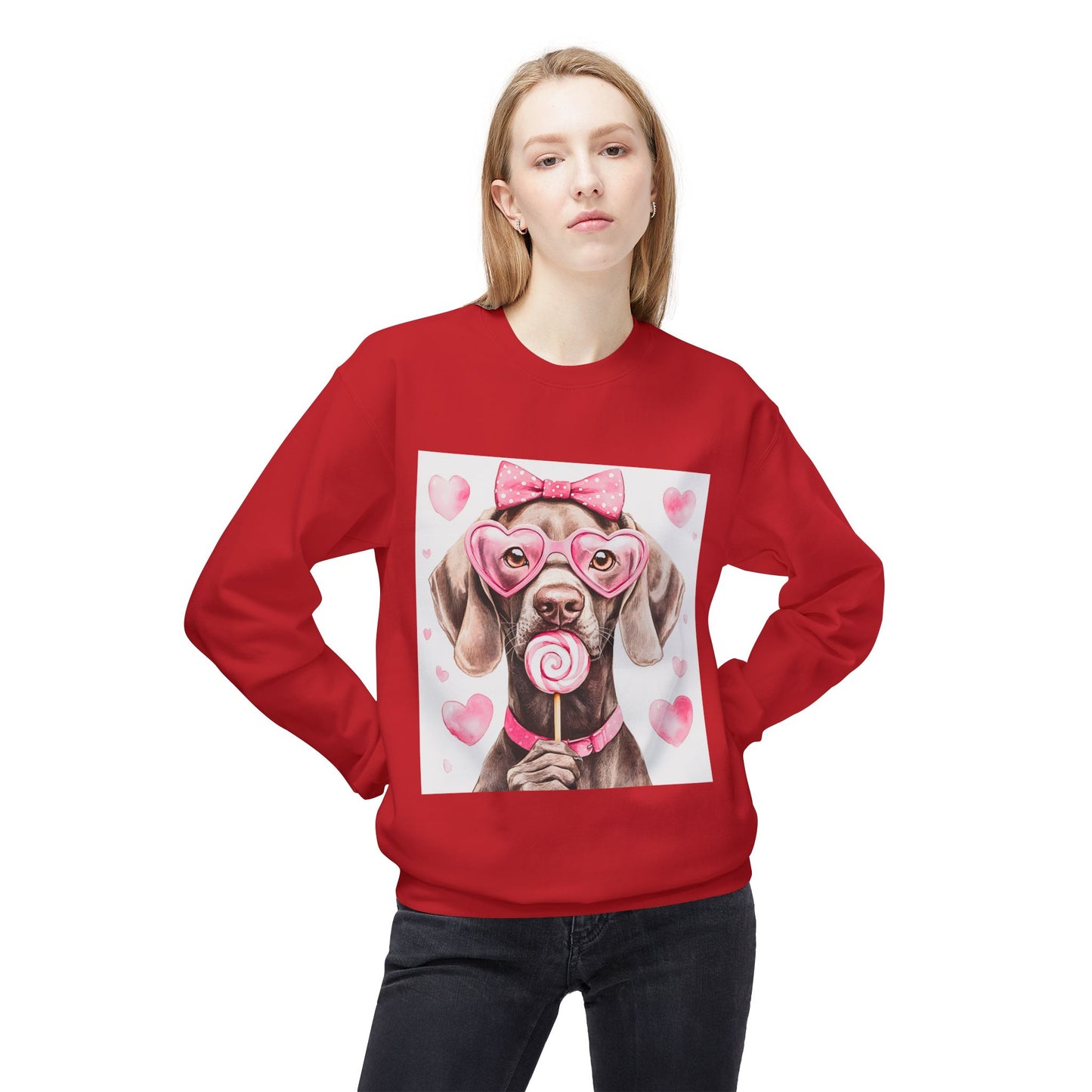 Valentines Unisex Midweight Softstyle Fleece Crewneck Sweatshirt