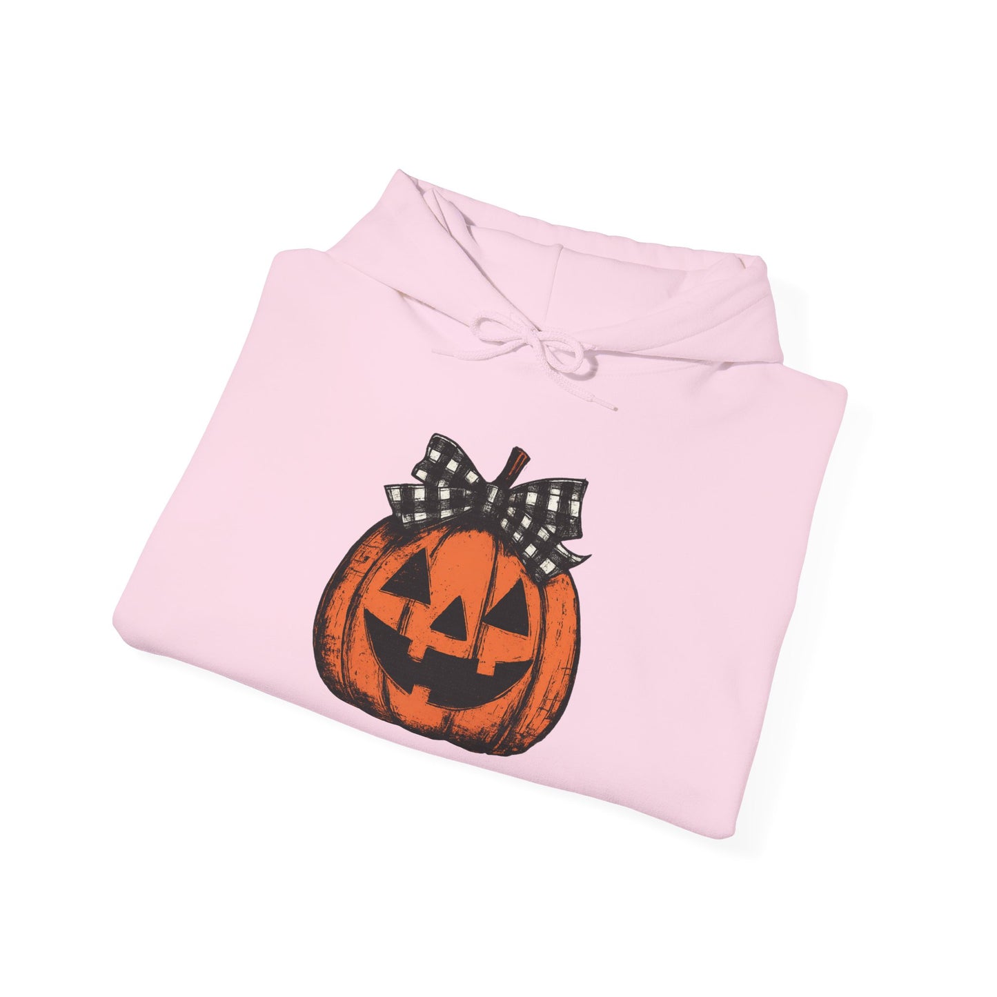 Halloween Pumpkin Hoodie with Bow, Cozy Fall Hoodie, Unisex Hoodie, Autumn Fashion, Halloween Costume, Pumpkin Spice