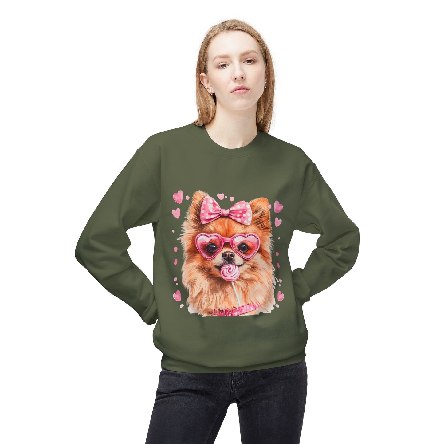 Valentines Unisex Midweight Softstyle Fleece Crewneck Sweatshirt