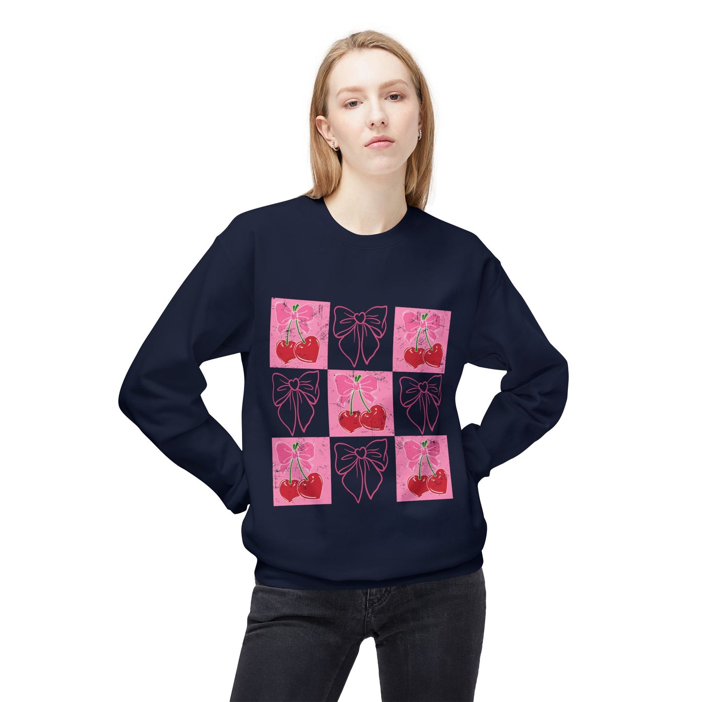 Valentines Unisex Midweight Softstyle Fleece Crewneck Sweatshirt