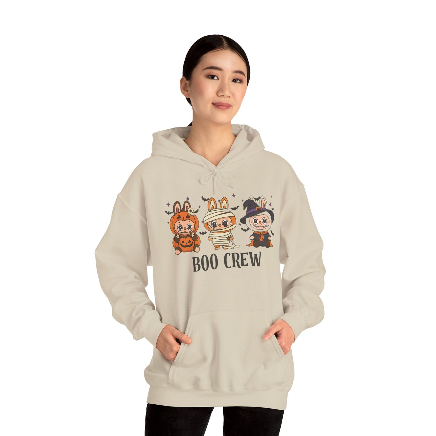 Boo Crew Halloween Unisex Hoodie, Cute Monster Costume, Spooky Vibes, Fall Fashion