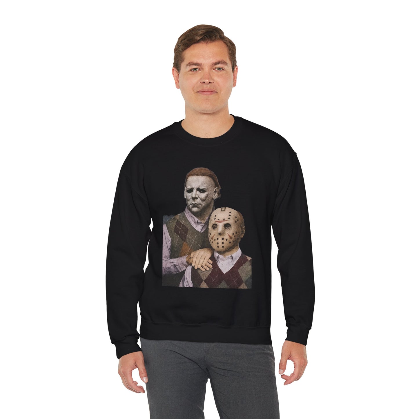 Horror Movie Sweatshirt: Scary Crewneck for Halloween, Cosplay, Horror Fans, Unisex Gift, Cozy Pullover