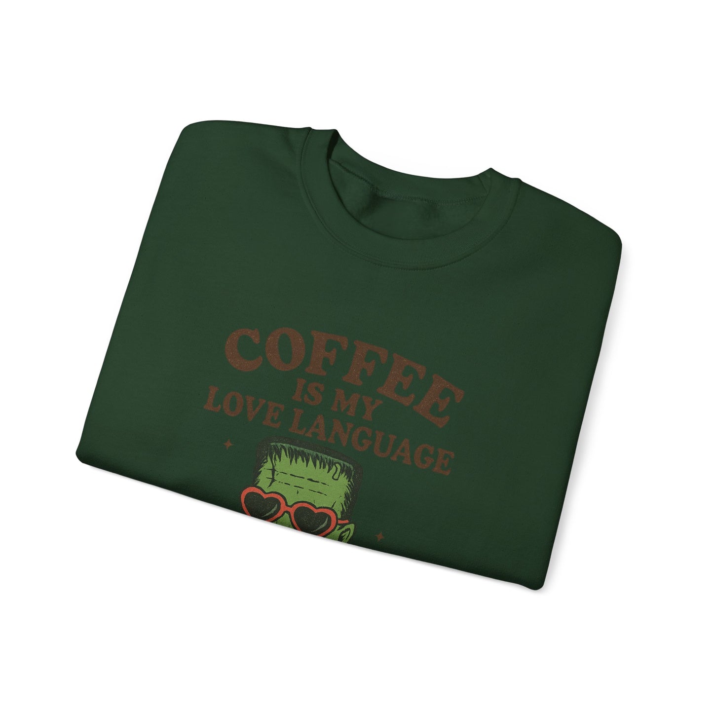Coffee Lover's Unisex Crewneck Sweatshirt, Gift for Coffee Enthusiasts, Funny Sweatshirt, Halloween Apparel, Cozy Casual Wear