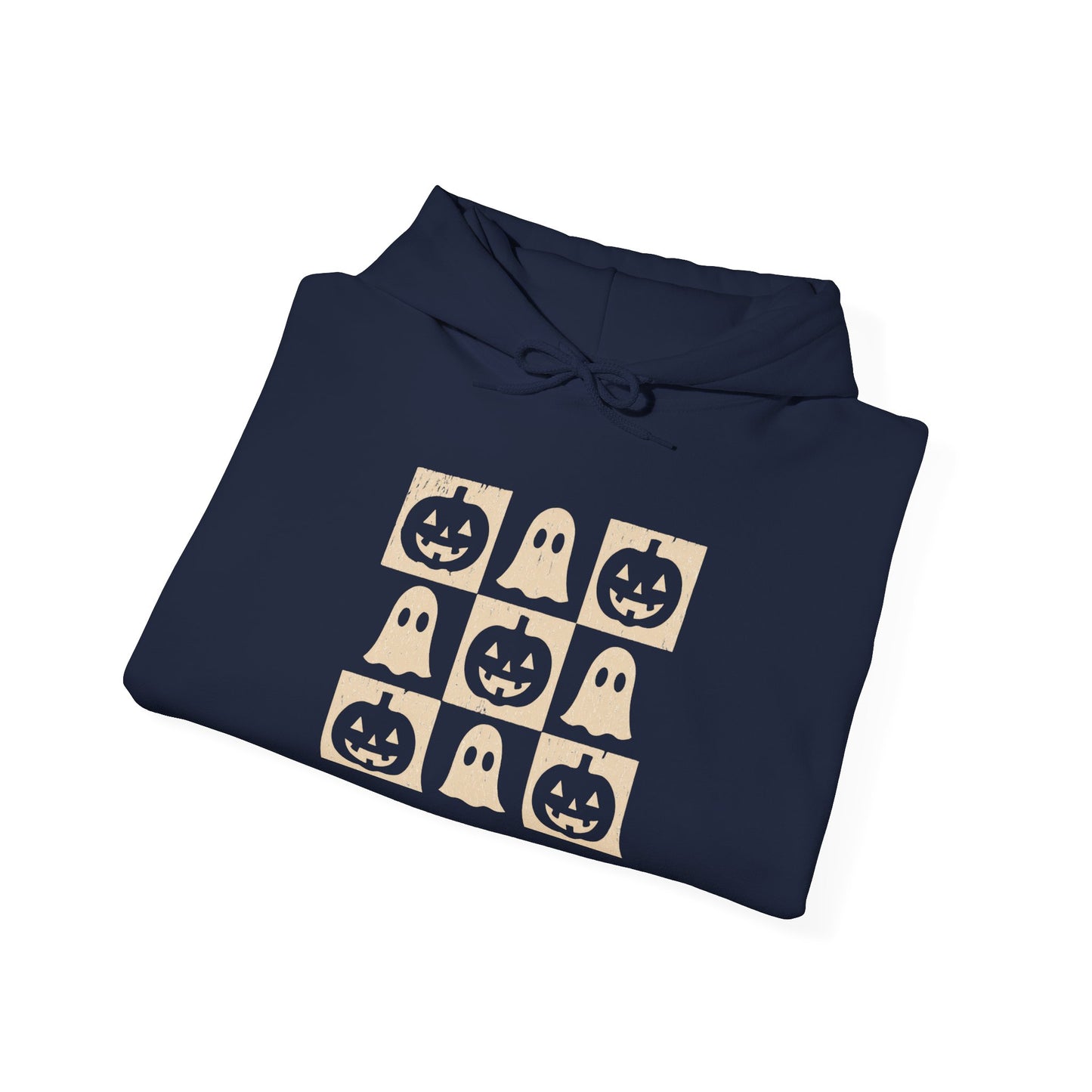 Cozy Ghost-Themed Unisex Hoodie, Perfect for Halloween, Casual Wear, Gifts for Friends, Cozy Nights, Unique Fashion