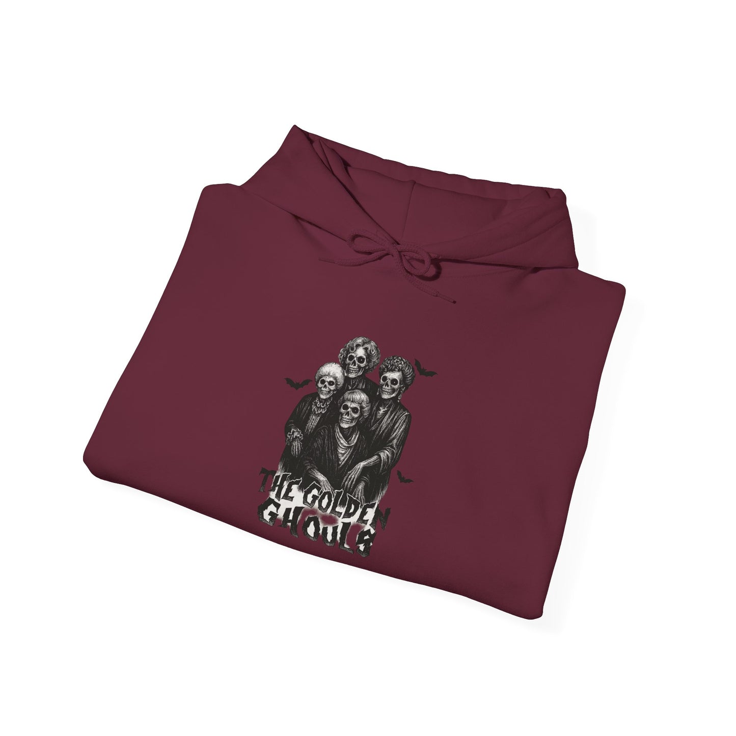 Golden Ghouls Hoodie | Spooktacular Hoodie for Halloween, Cozy Unisex Pullover, Perfect Gift for Ghost Lovers, Fall Apparel