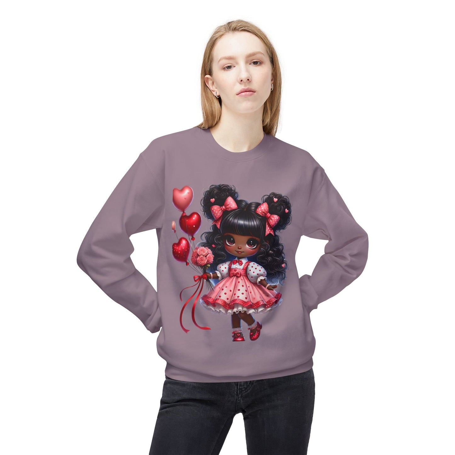 Valentines Unisex Midweight Softstyle Fleece Crewneck Sweatshirt