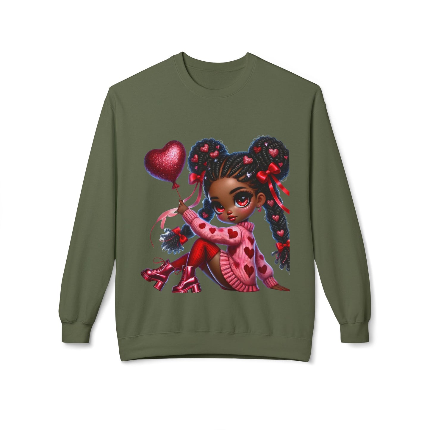 Valentines Unisex Midweight Softstyle Fleece Crewneck Sweatshirt