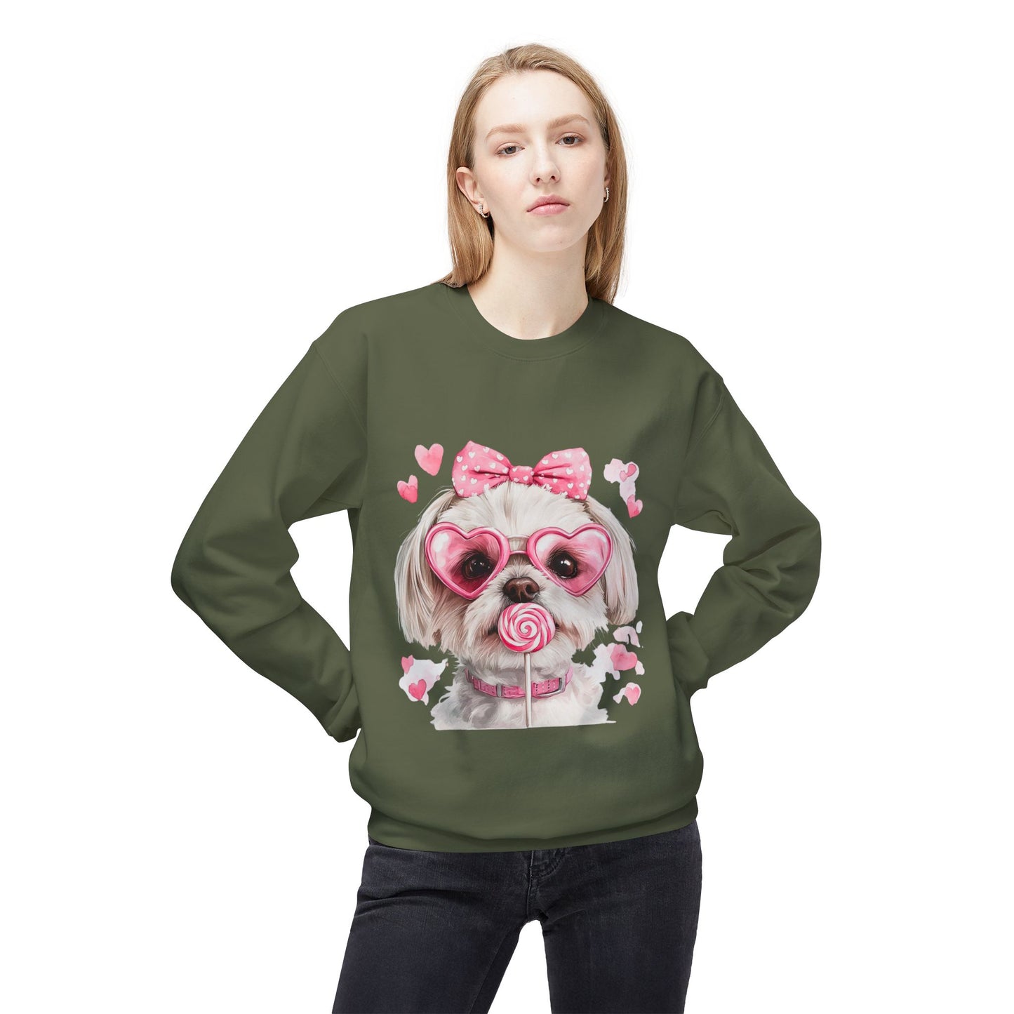 Valentines Unisex Midweight Softstyle Fleece Crewneck Sweatshirt