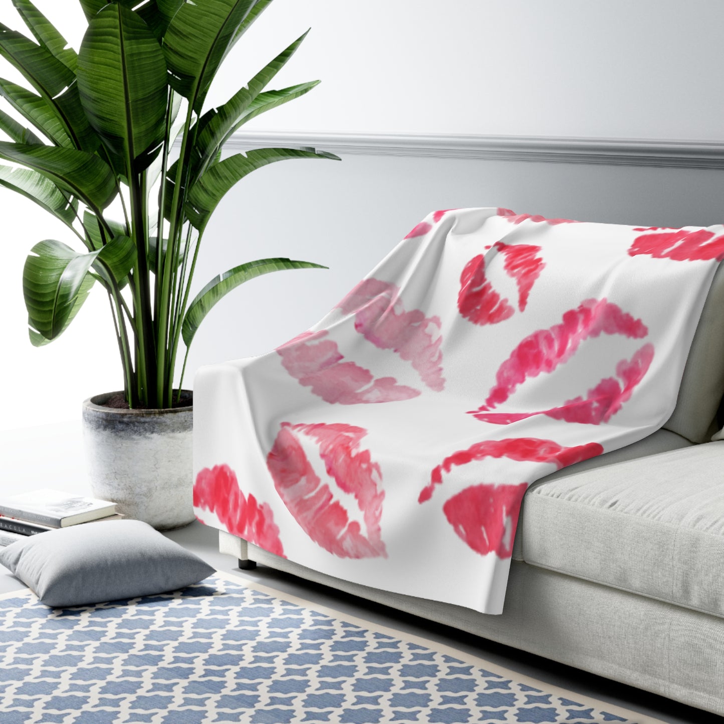 Valentines Sherpa Fleece Blanket