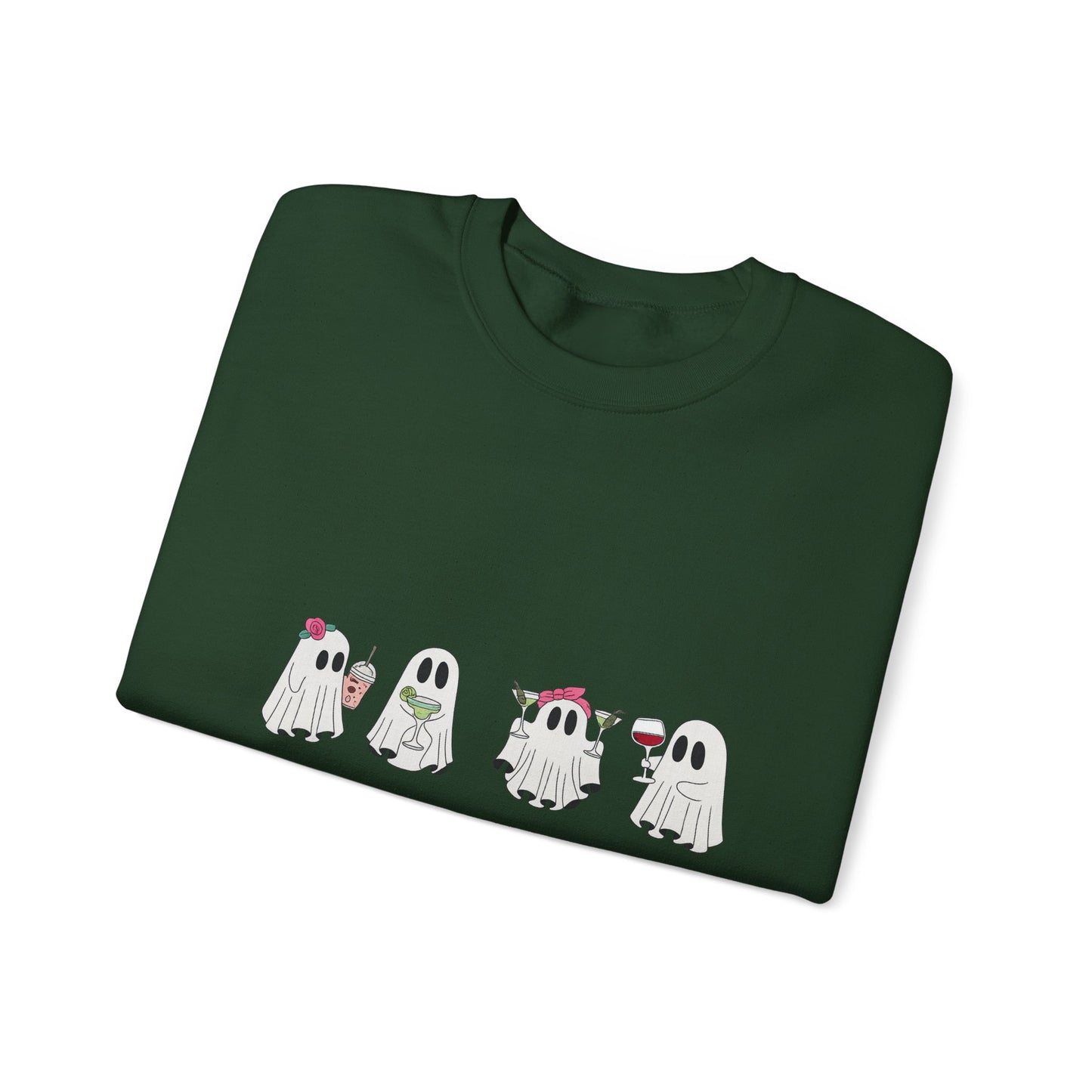 Ghostly Fun Unisex Sweatshirt - Cozy Halloween Apparel, Fall Fashion, Spooky Season Style, Gift for Ghost Lovers, Casual Comfort