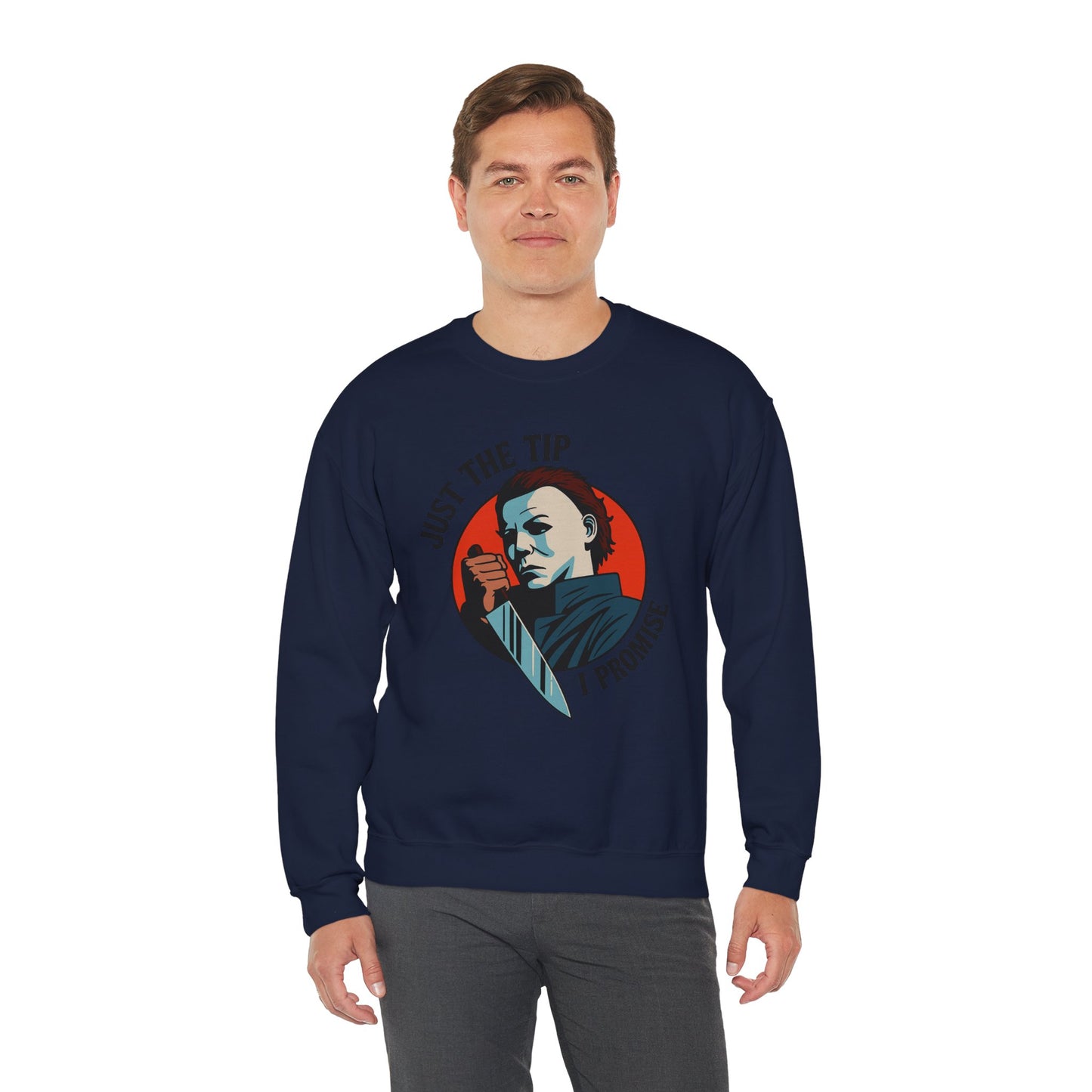 Spooky Humor Crewneck Sweatshirt | Funny Fall Fashion, Halloween Gift, Cozy Sweatshirt, Unisex Apparel, Casual Wear