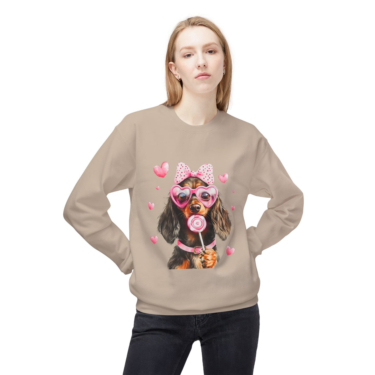 Valentines Unisex Midweight Softstyle Fleece Crewneck Sweatshirt