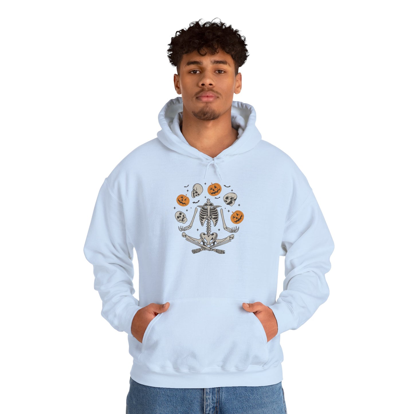 Cozy Skeleton Cookie Hoodie - Spooky Fashion, Halloween Hoodie Fall Apparel, Unisex Hoodie, Gift for Him & Her