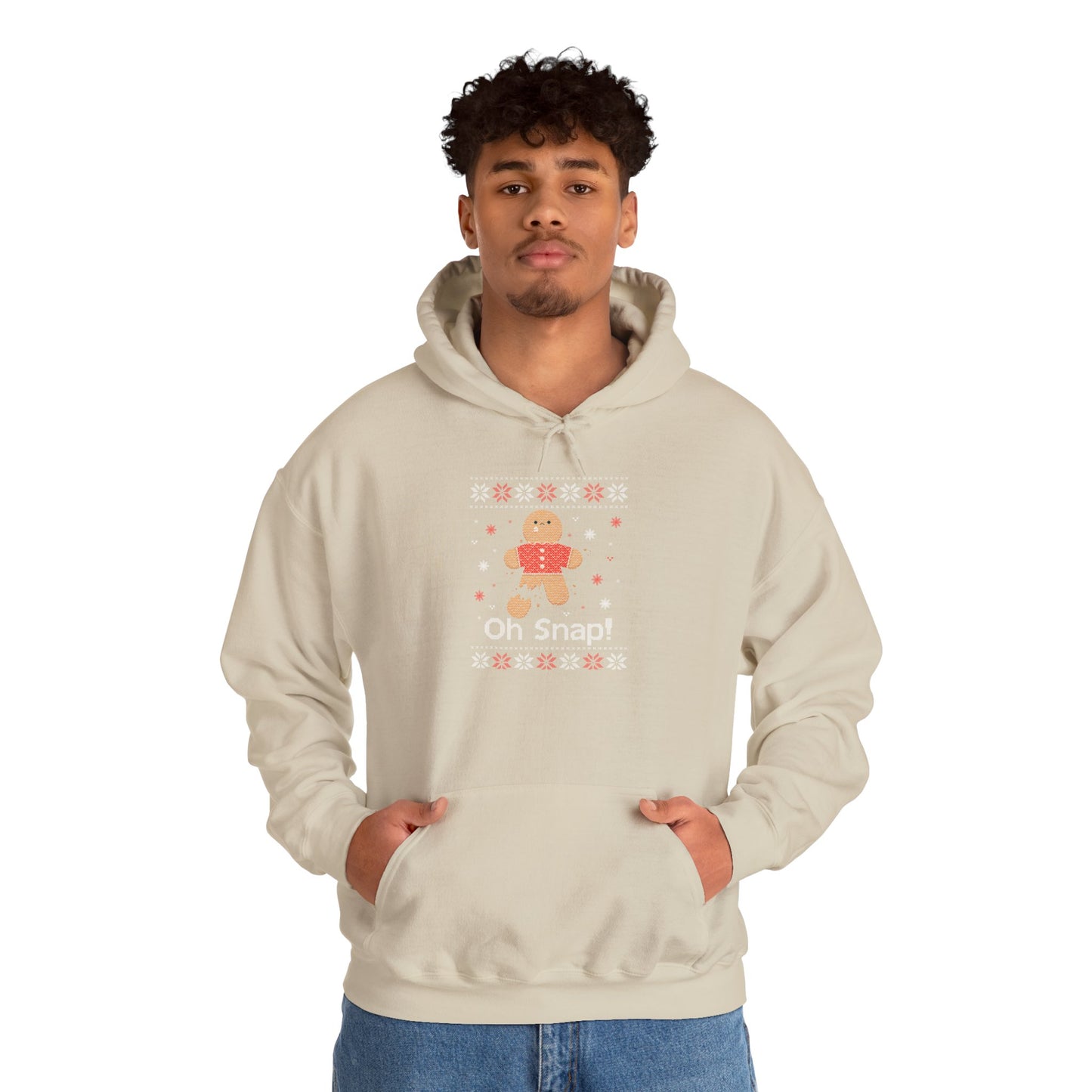 Funny Gingerbread Man Hoodie, Cozy Holiday Hoodie, Christmas Gift, Comfortable Winter Wear, Unisex Seasonal Apparel