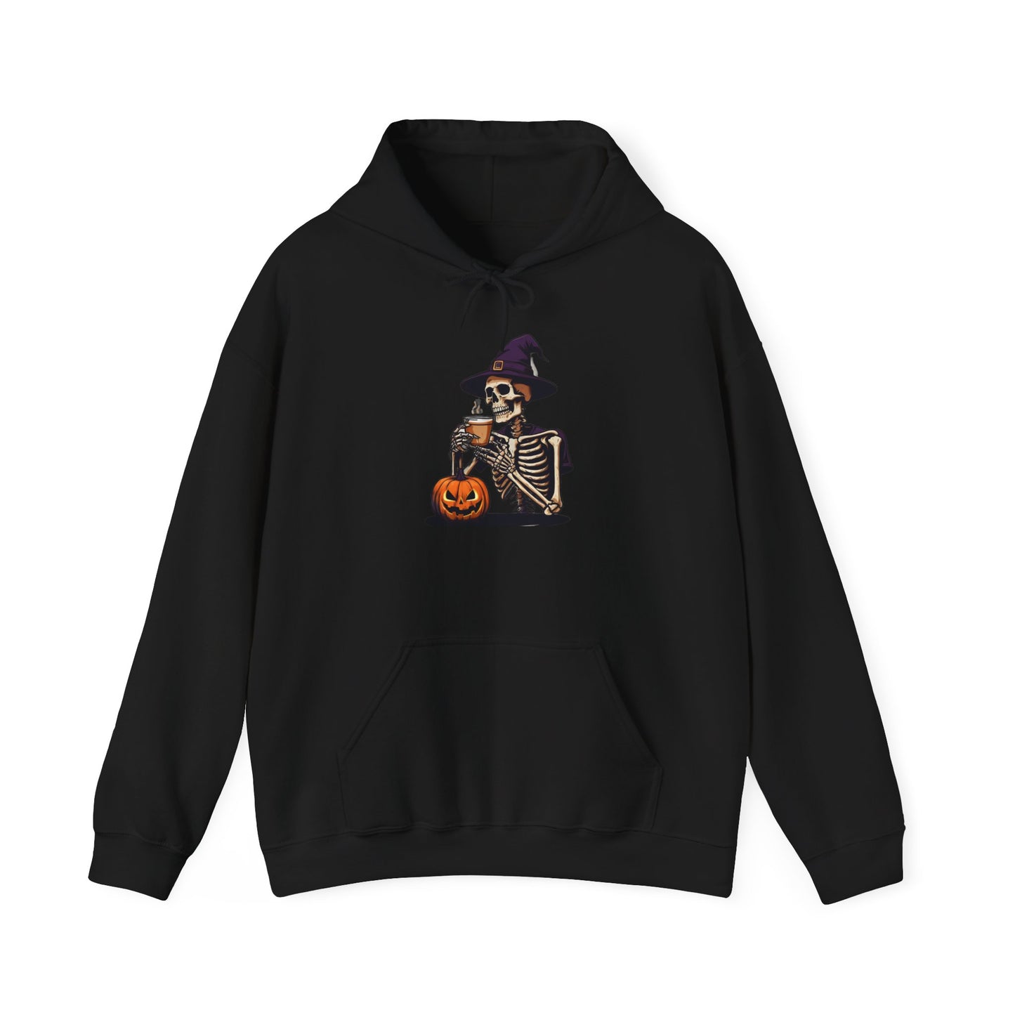 Halloween Skeleton Hoodie, Unisex Fall Sweatshirt, Spooky Season Apparel, Cozy Costume Alternative, Halloween Gift for Him/Her