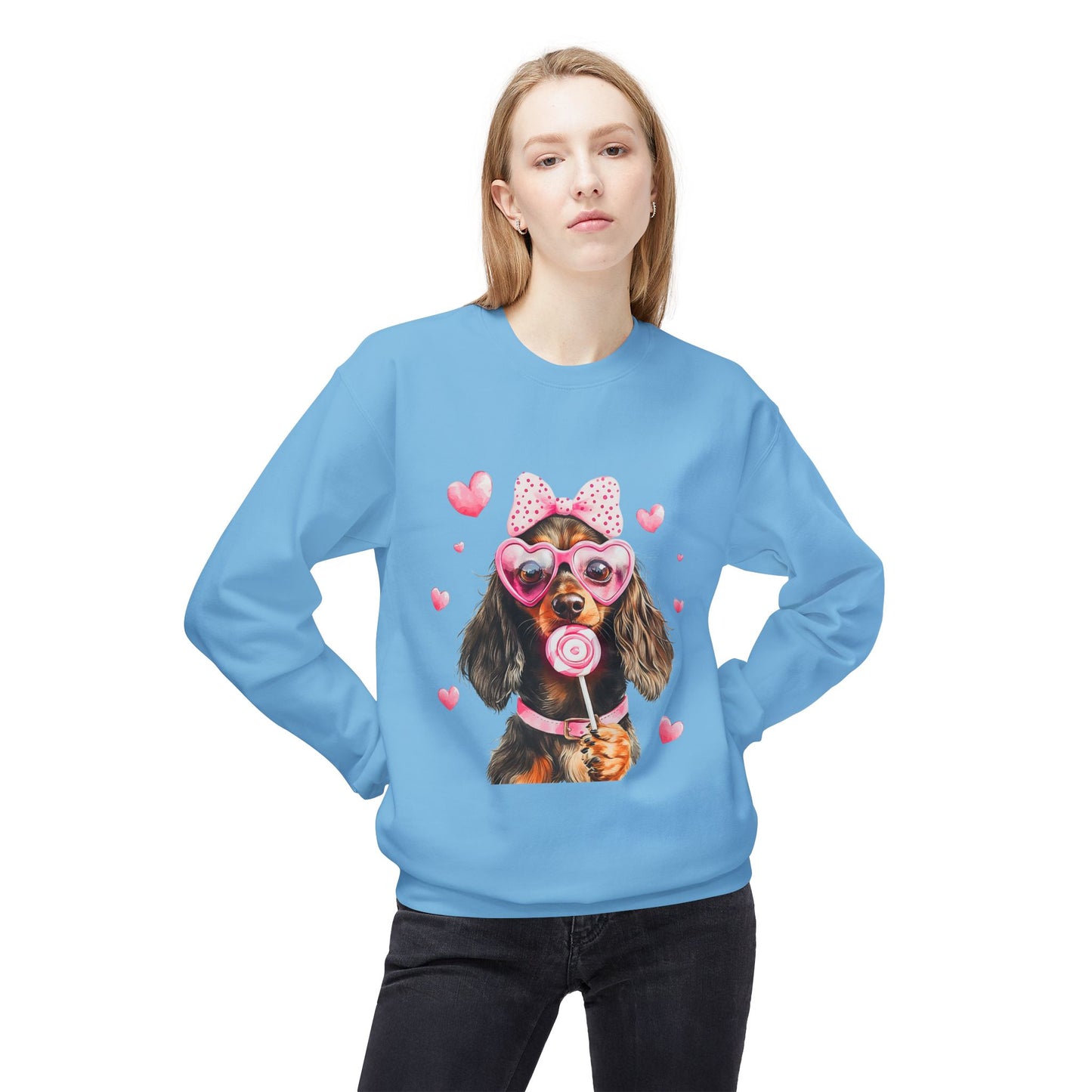 Valentines Unisex Midweight Softstyle Fleece Crewneck Sweatshirt