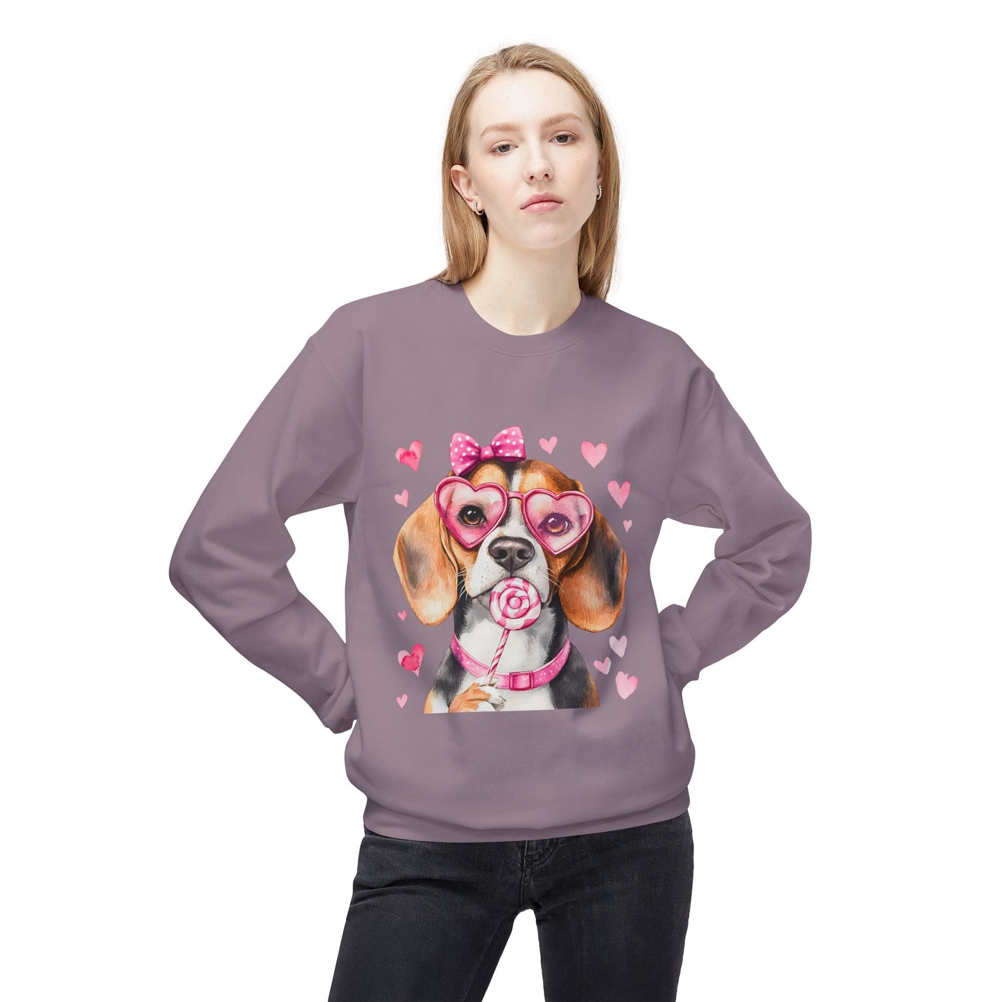 Valentines Unisex Midweight Softstyle Fleece Crewneck Sweatshirt