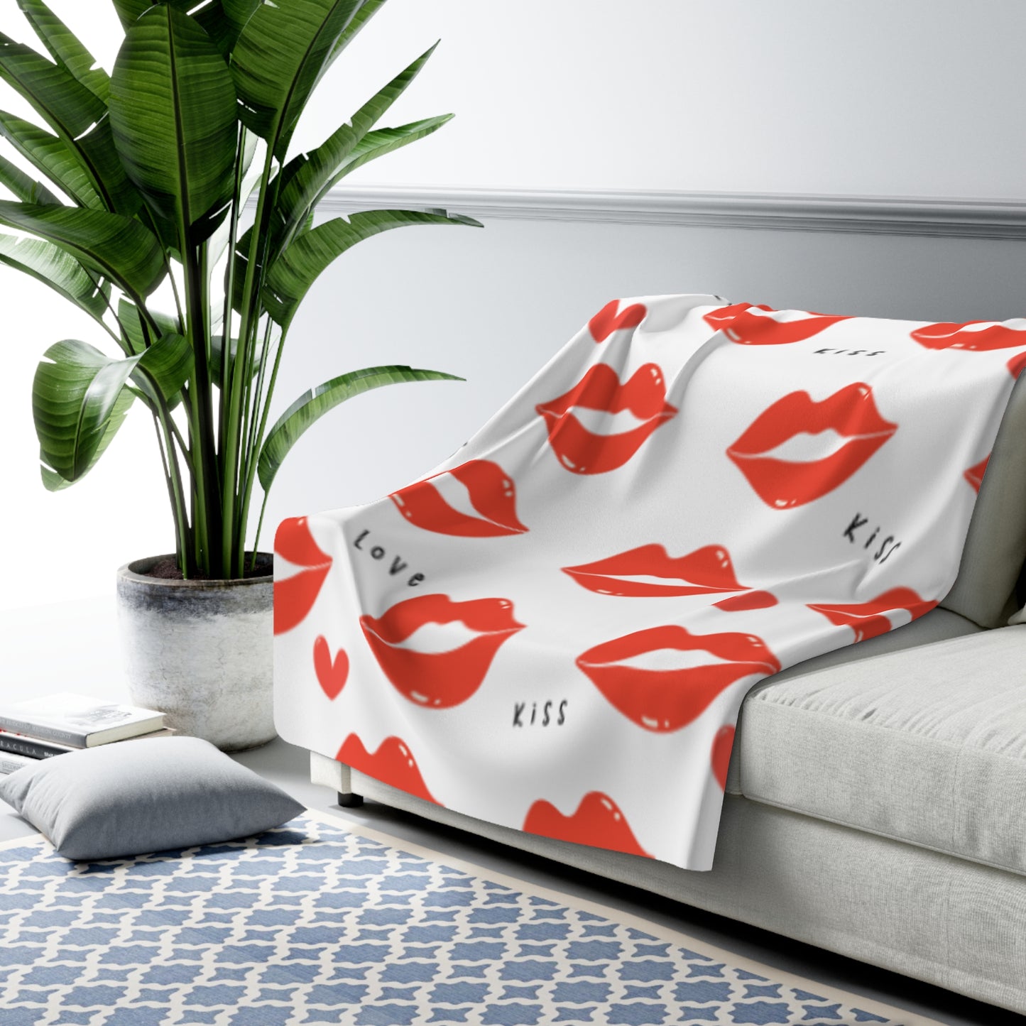 Valentines Sherpa Fleece Blanket