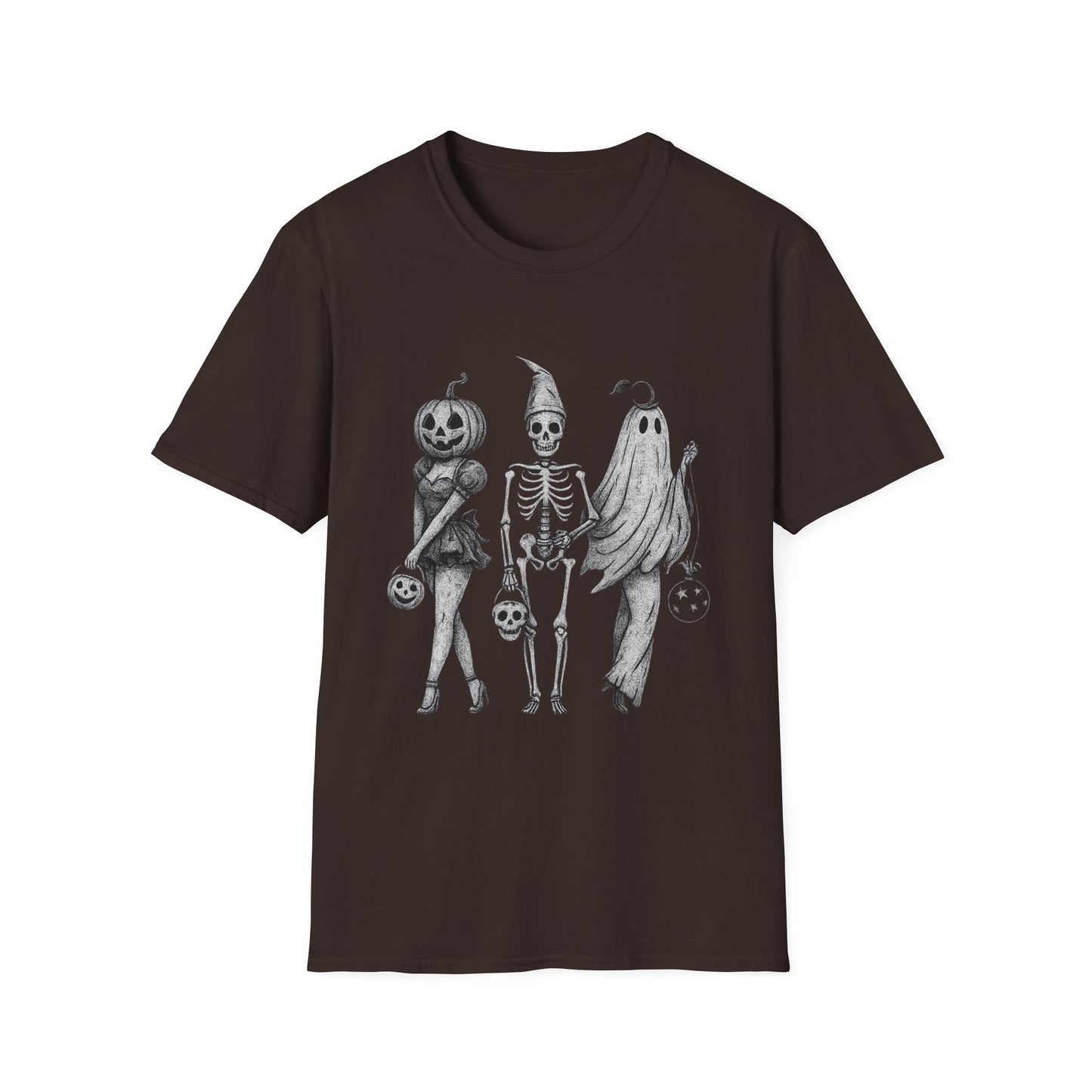 Halloween Graphic Tee, Unisex Softstyle T-Shirt, Spooky Season Shirt, Fall Fashion, Halloween Costume Top
