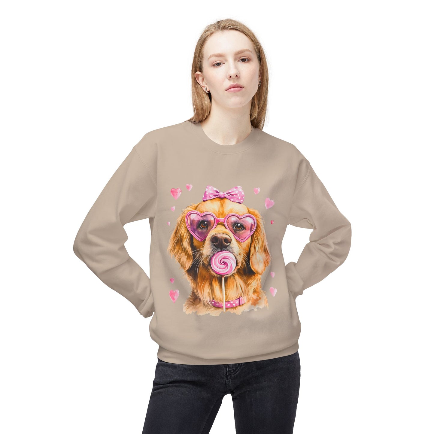 Valentines Unisex Midweight Softstyle Fleece Crewneck Sweatshirt