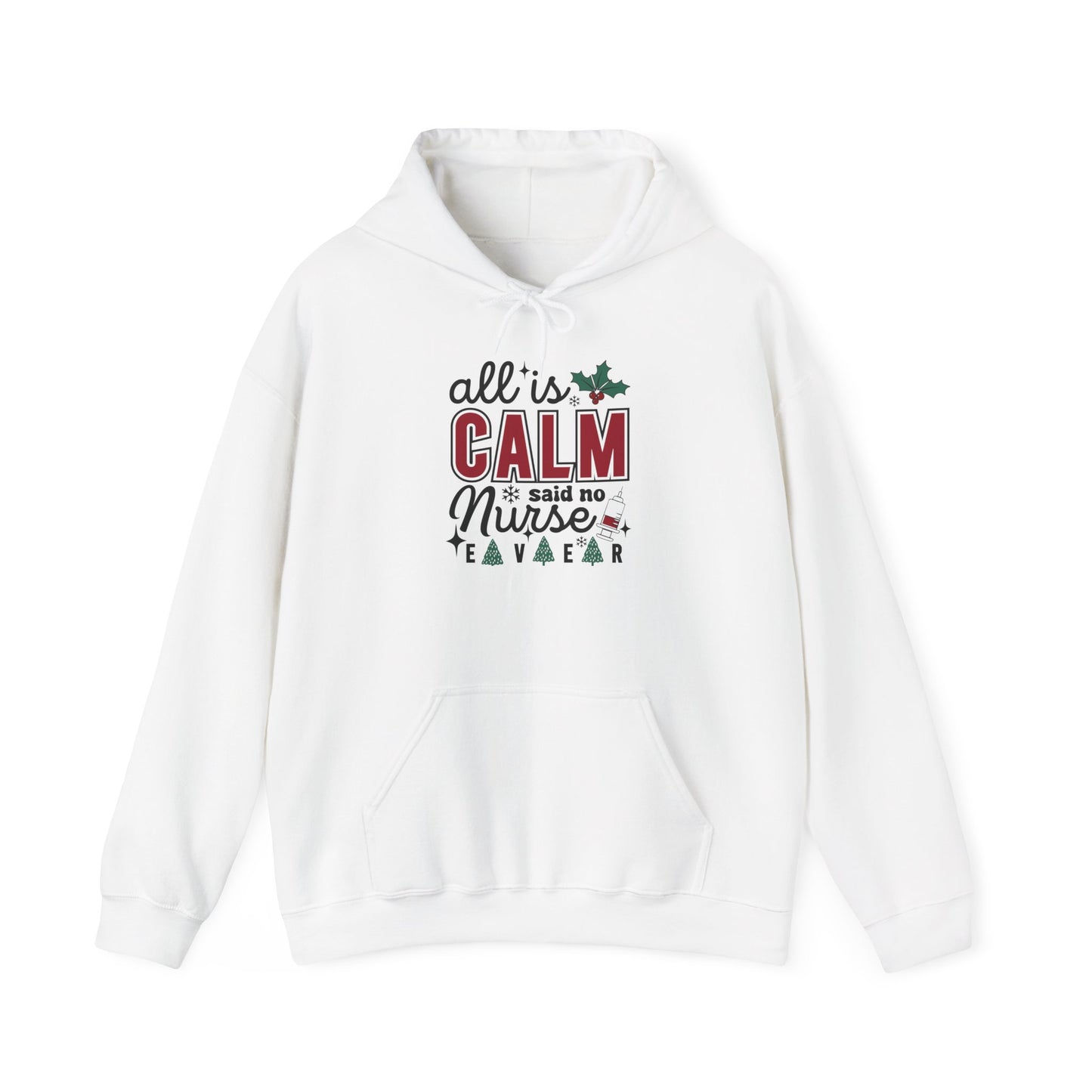 Festive Nurse Hooded Hoodie - Cozy Holiday Gift for Nurses - Christmas Apparel, Cute Hoodie, Nurse Life Hoodie, Xmas Gift Idea