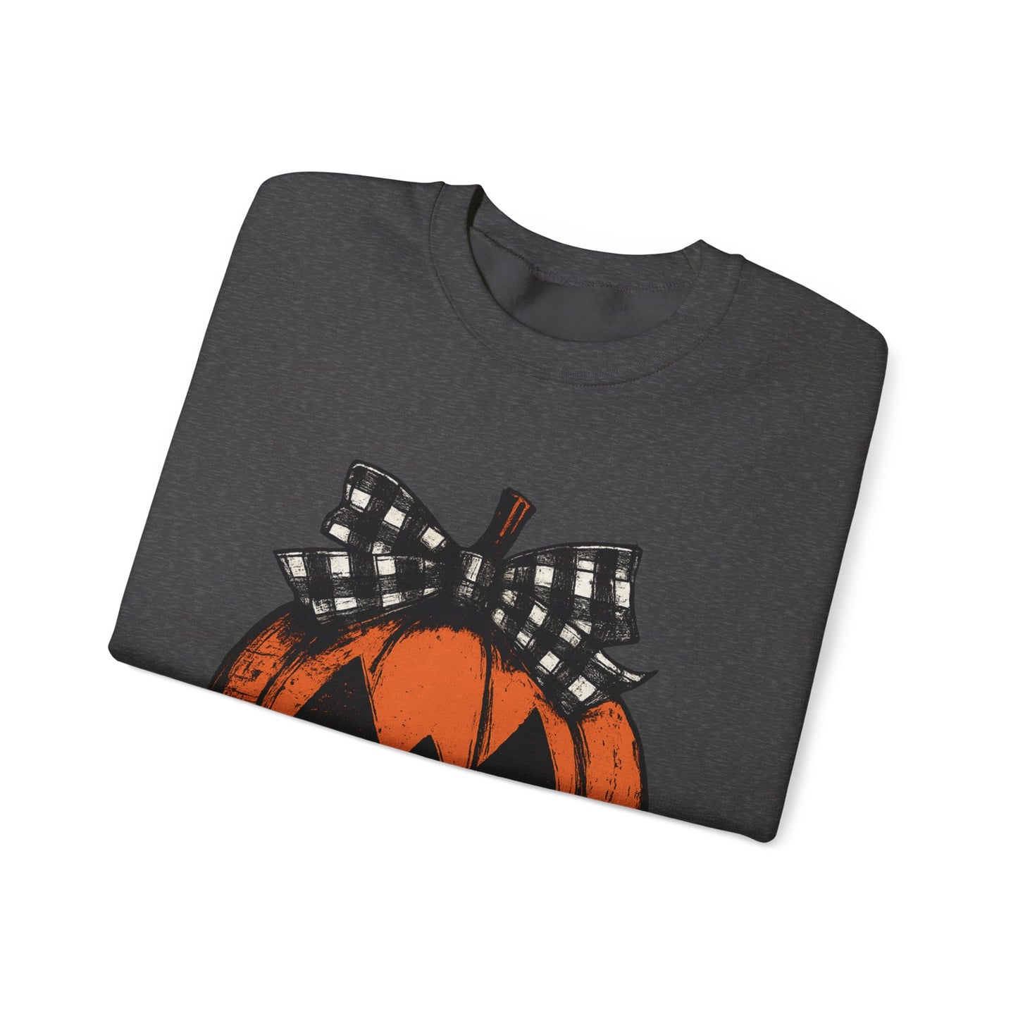 Autumn Pumpkin Crewneck Sweatshirt, Fall Fashion, Halloween Sweatshirt, Cozy Sweater, Pumpkin Patch Outfit, Unisex Clothing