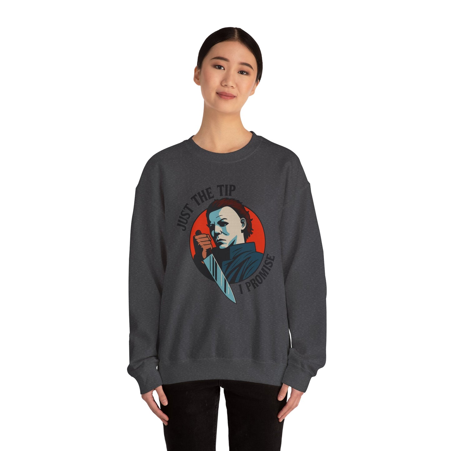 Spooky Humor Crewneck Sweatshirt | Funny Fall Fashion, Halloween Gift, Cozy Sweatshirt, Unisex Apparel, Casual Wear