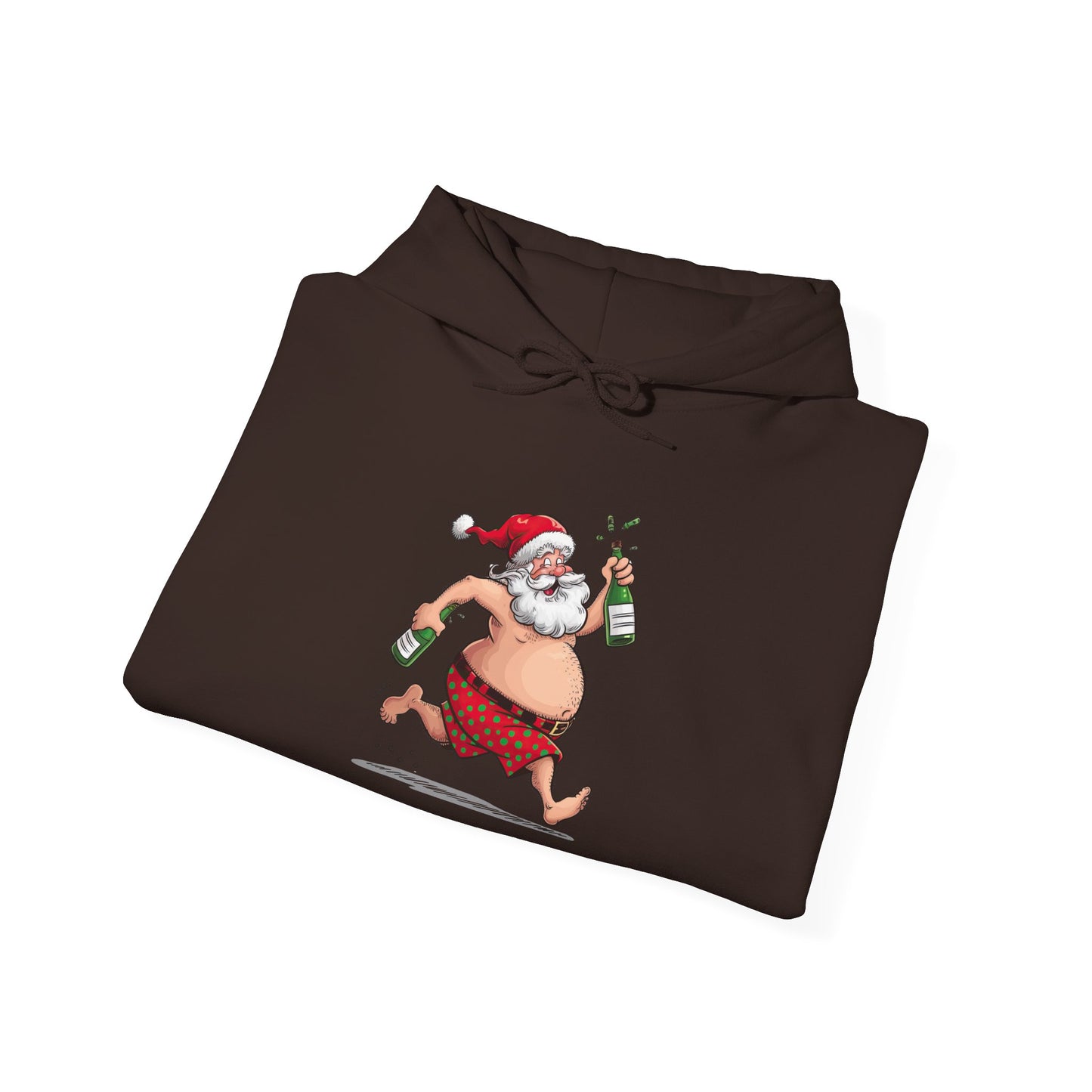 Santa's Holiday Cheer Hoodie, Funny Christmas Sweatshirt, Unisex Pullover, Cozy Gift for Him/Her, Festive Winter Apparel