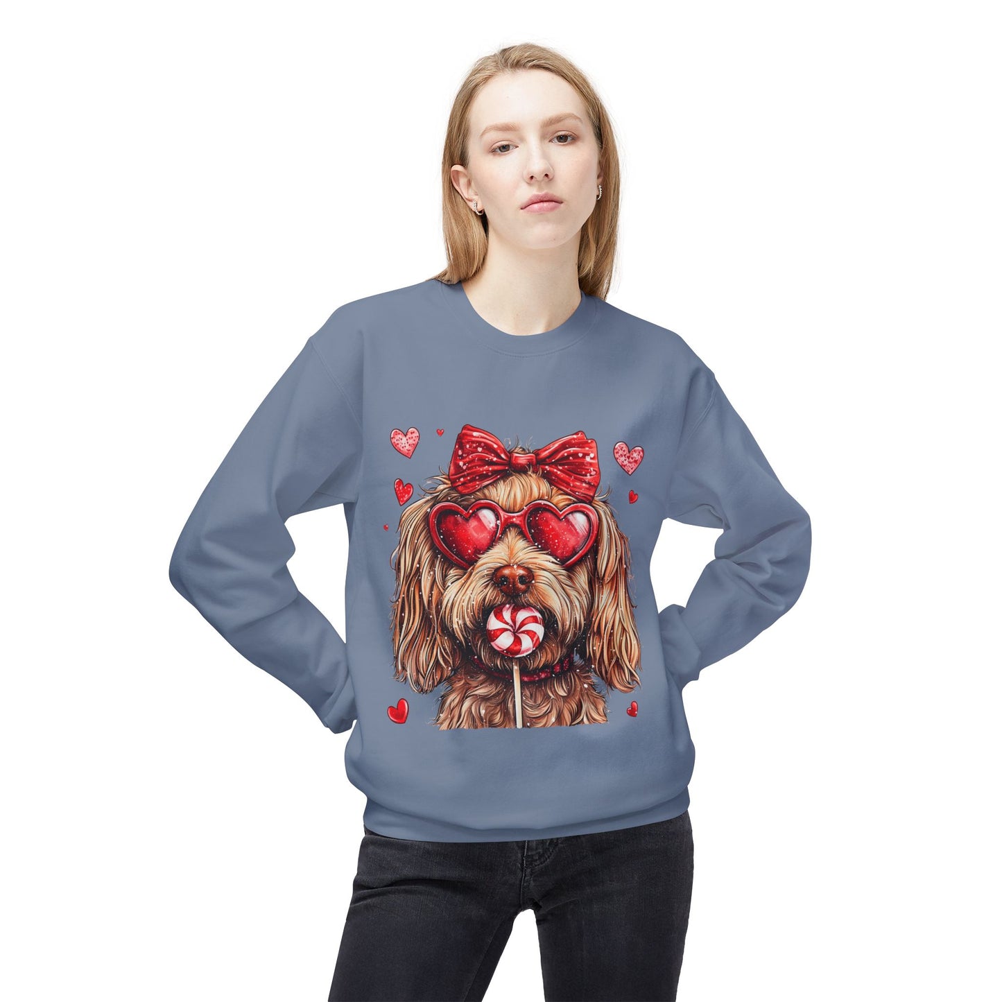 Valentines Unisex Midweight Softstyle Fleece Crewneck Sweatshirt