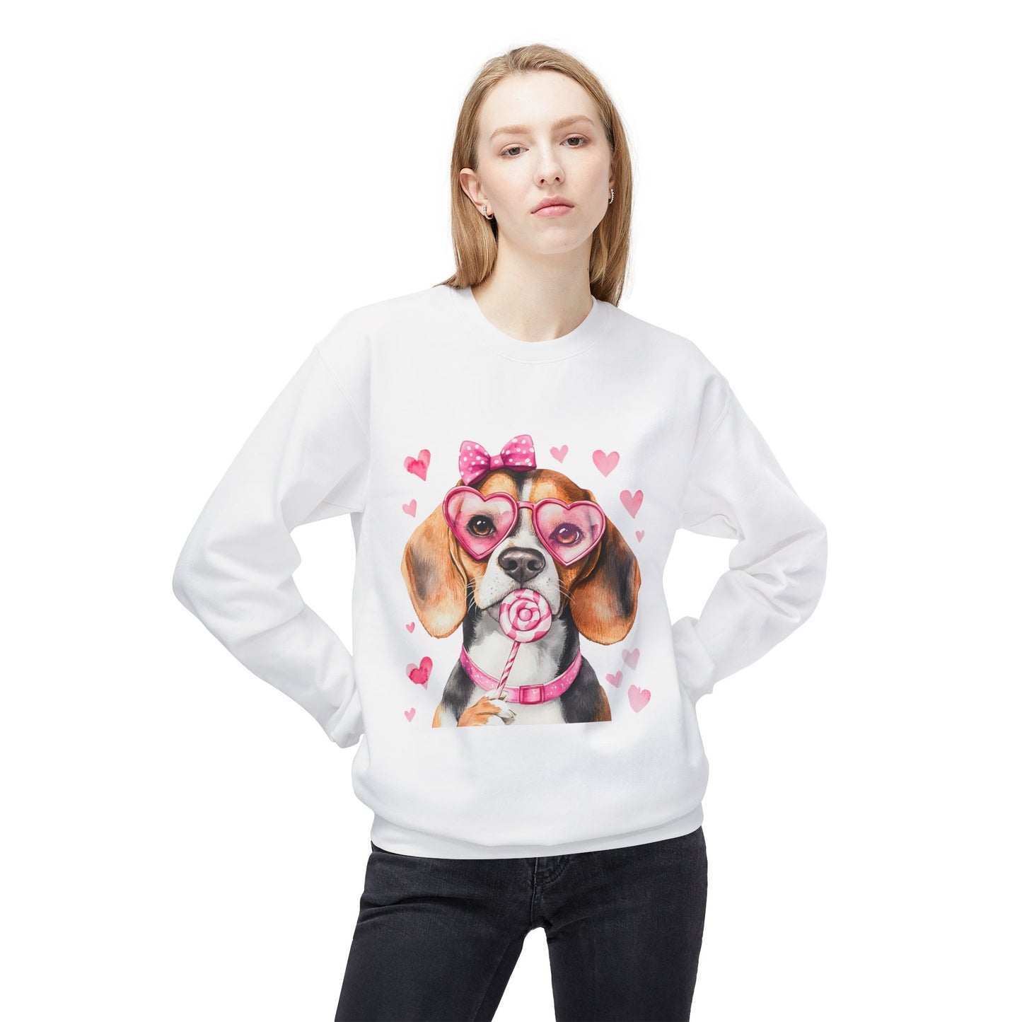 Valentines Unisex Midweight Softstyle Fleece Crewneck Sweatshirt