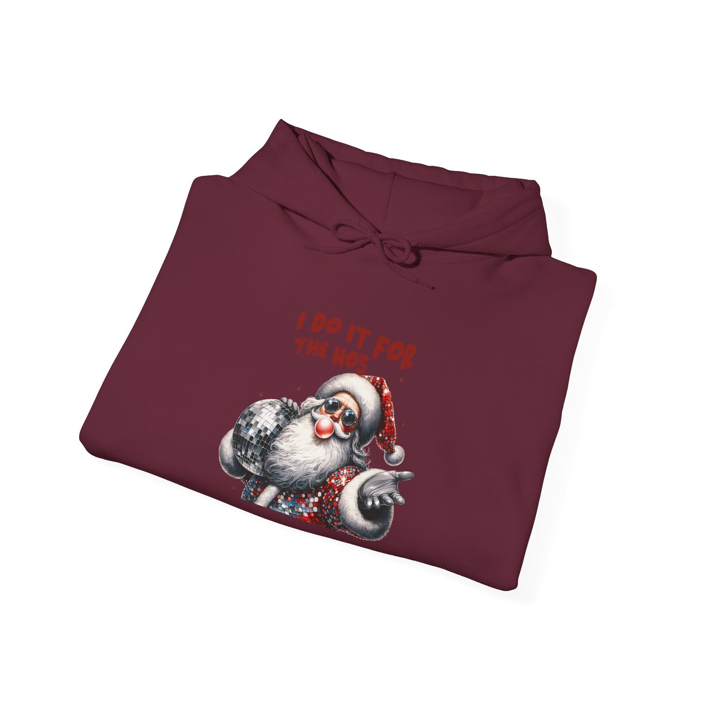 Santa Hoodie - I Do It For The 90s, Christmas Sweatshirt, Unisex Holiday Apparel, Vintage Style Gift, Cozy Winter Wear