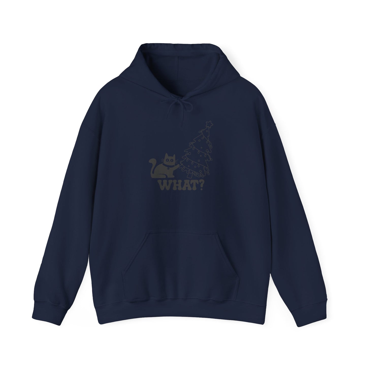 Funny Cat Christmas Hoodie, Cozy Hoodie for Cat Lovers, Gift for Pet Owners, Holiday Apparel, Unisex Hoodie