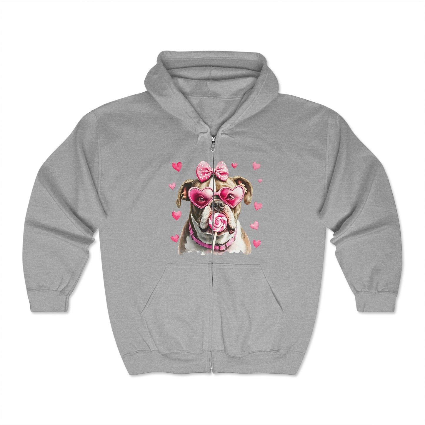 Valentines Unisex Heavy Blend™ Full Zip Hooded Sweatshirt