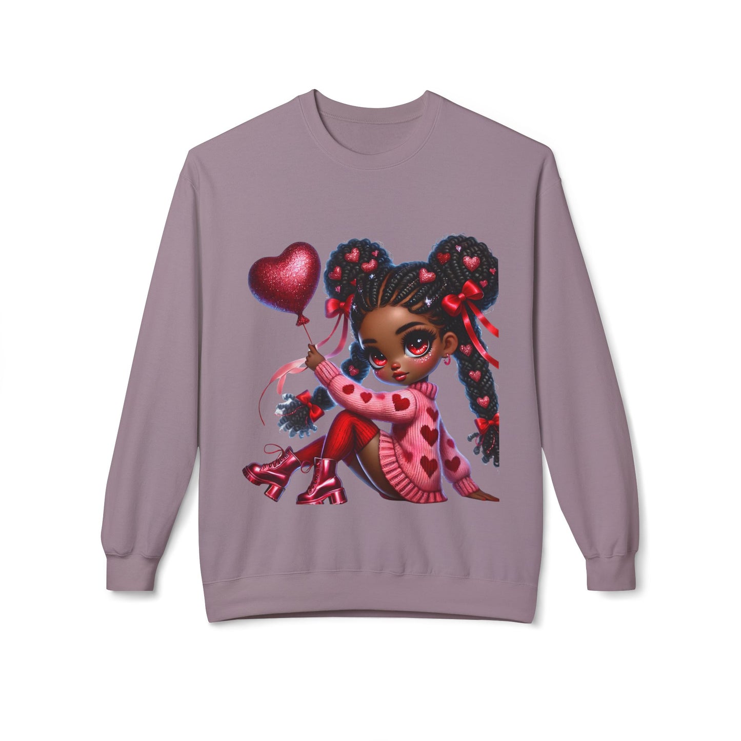 Valentines Unisex Midweight Softstyle Fleece Crewneck Sweatshirt